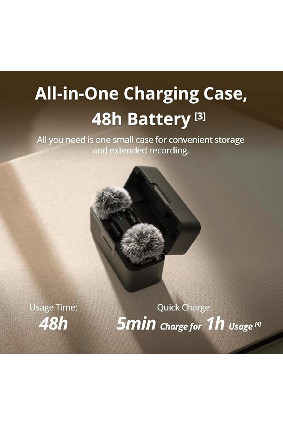DJI-Mic Mini (2TX+1RX+Charging Case), Noise Cancelling Wireless Mic for Camera/iPhone/Android, Vlog 3