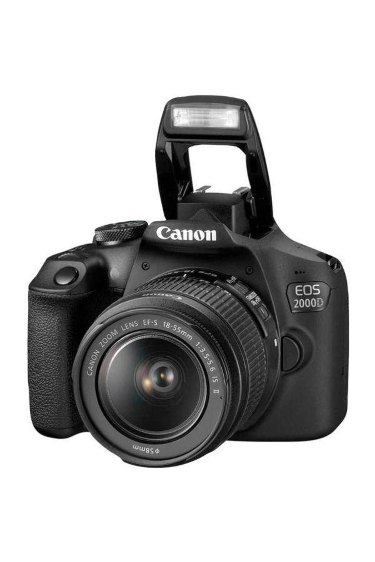 Canon-هيكل كاميرا رقمية SLR EOS 2000D باللون الأسود + مجموعة 18-55 مم DCIII + عدسة EF 50MM 1.8 STM 3