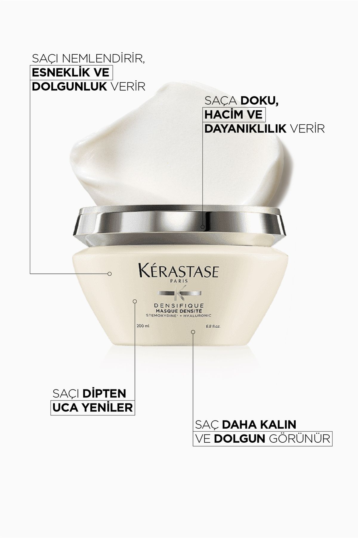 Kerastase ماسک موی ماسک دانسیته با حجم و انعطاف دهنده 200 میلی لیتر