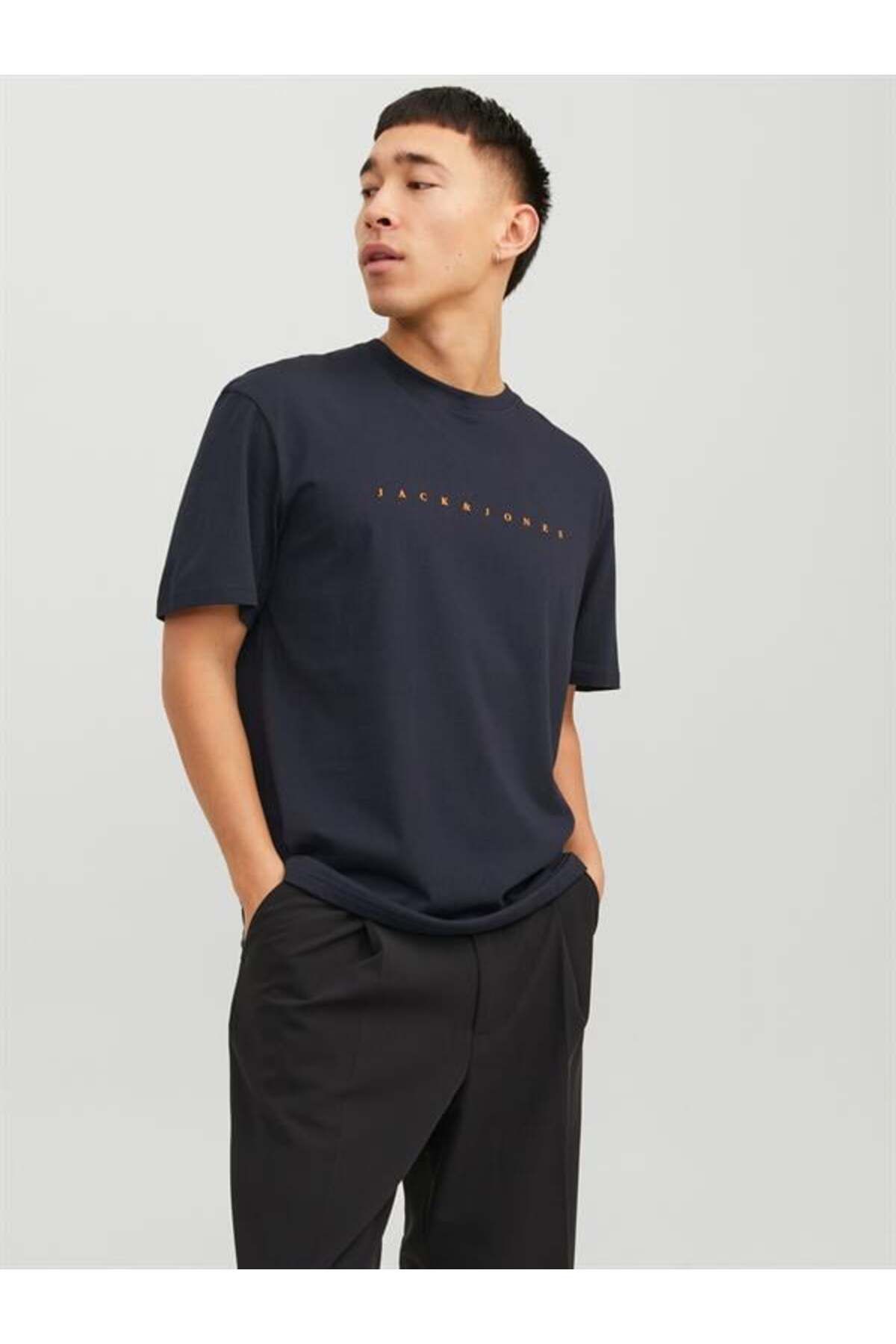 NovaRise JJ 12234746 Basıc Bisiklet Yaka Erkek T-Shirt
