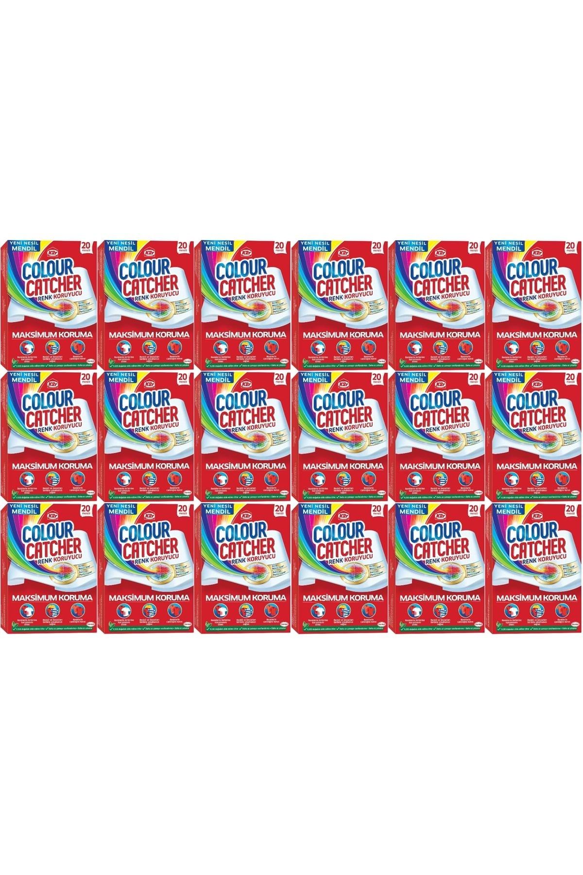 K2R Colour Catcher Renk Koruyucu Mendil 360 Lı Ekonomik Pk (18PK*20)