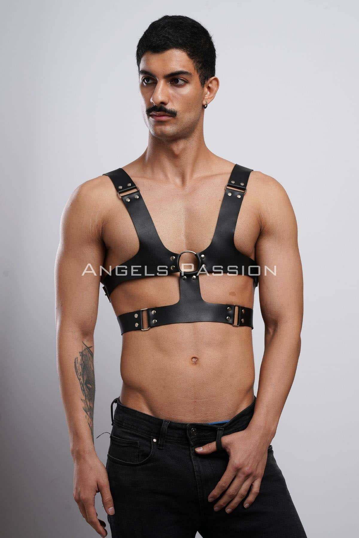 Angels Passion Erkek Deri Kemer, Şık Erkek Gömlek-T-Shirt Üzeri Kemer