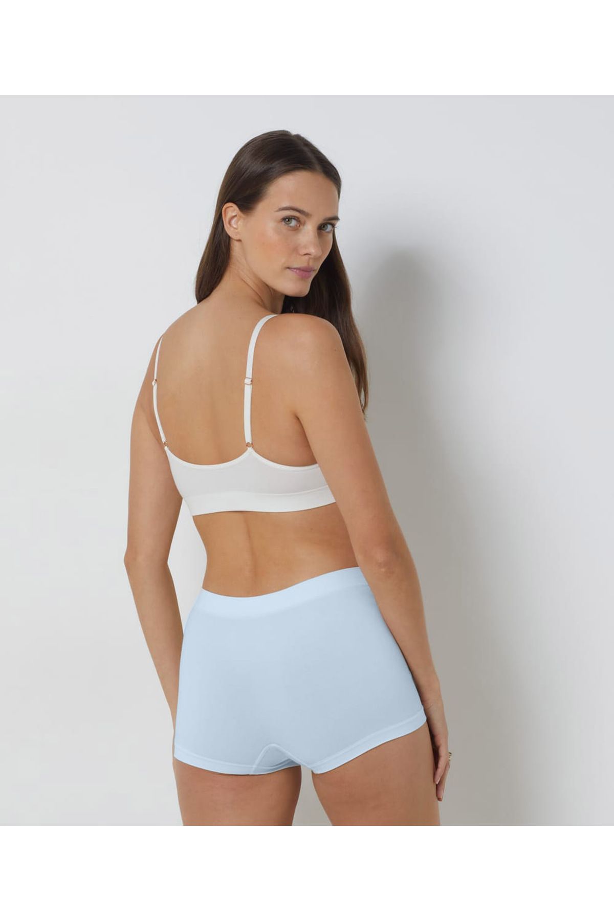 MİSTİRİK-Πλεκτό μπόξερ Moncorno Light Blue - Συσφιγκτικό και Ανυψωτικό Μοντέλο 4
