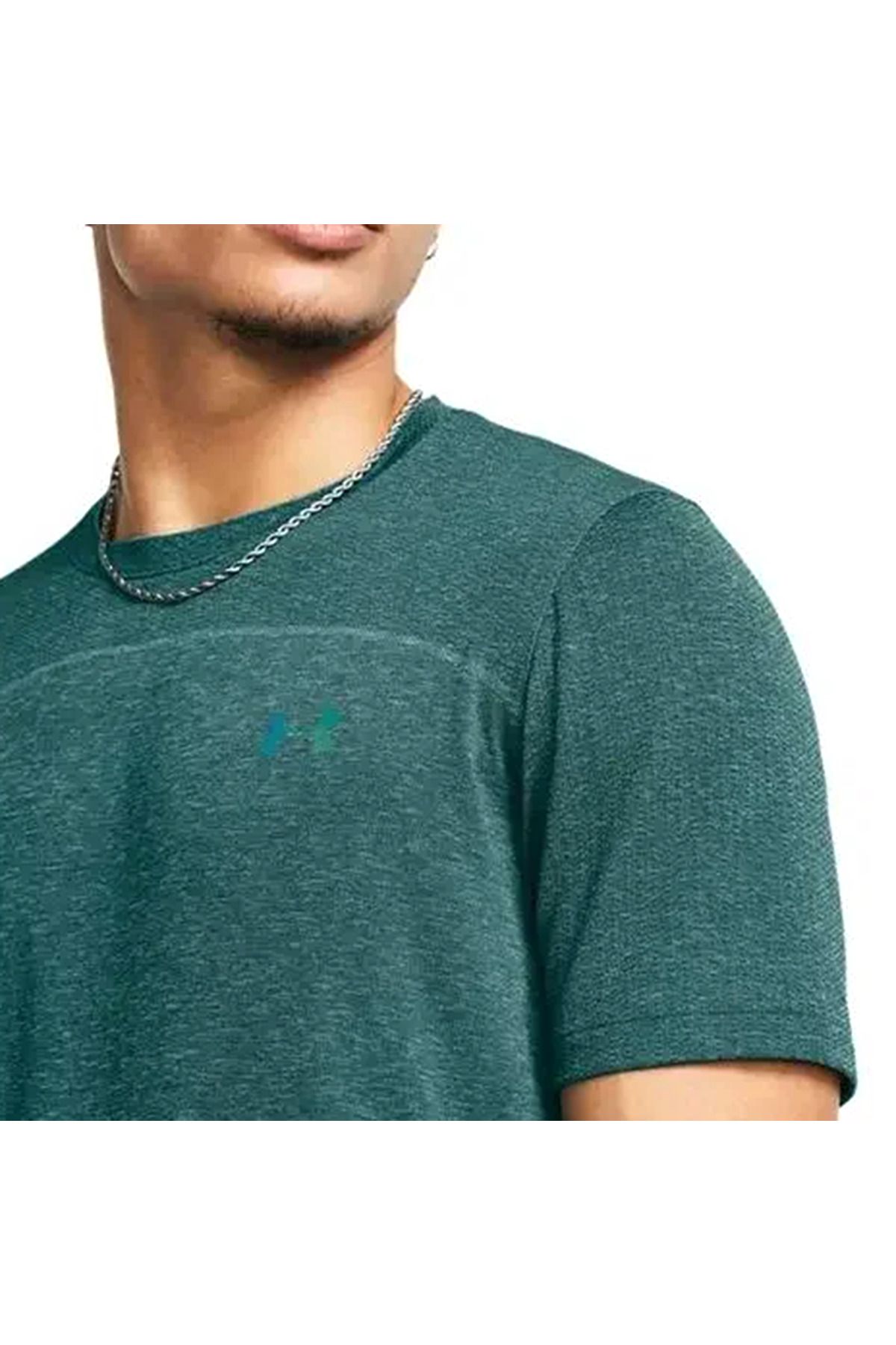 تی شرت ورزشی سبز مردانه آستین کوتاه یکپارچه و ناپدید می شود 449 Under Armour