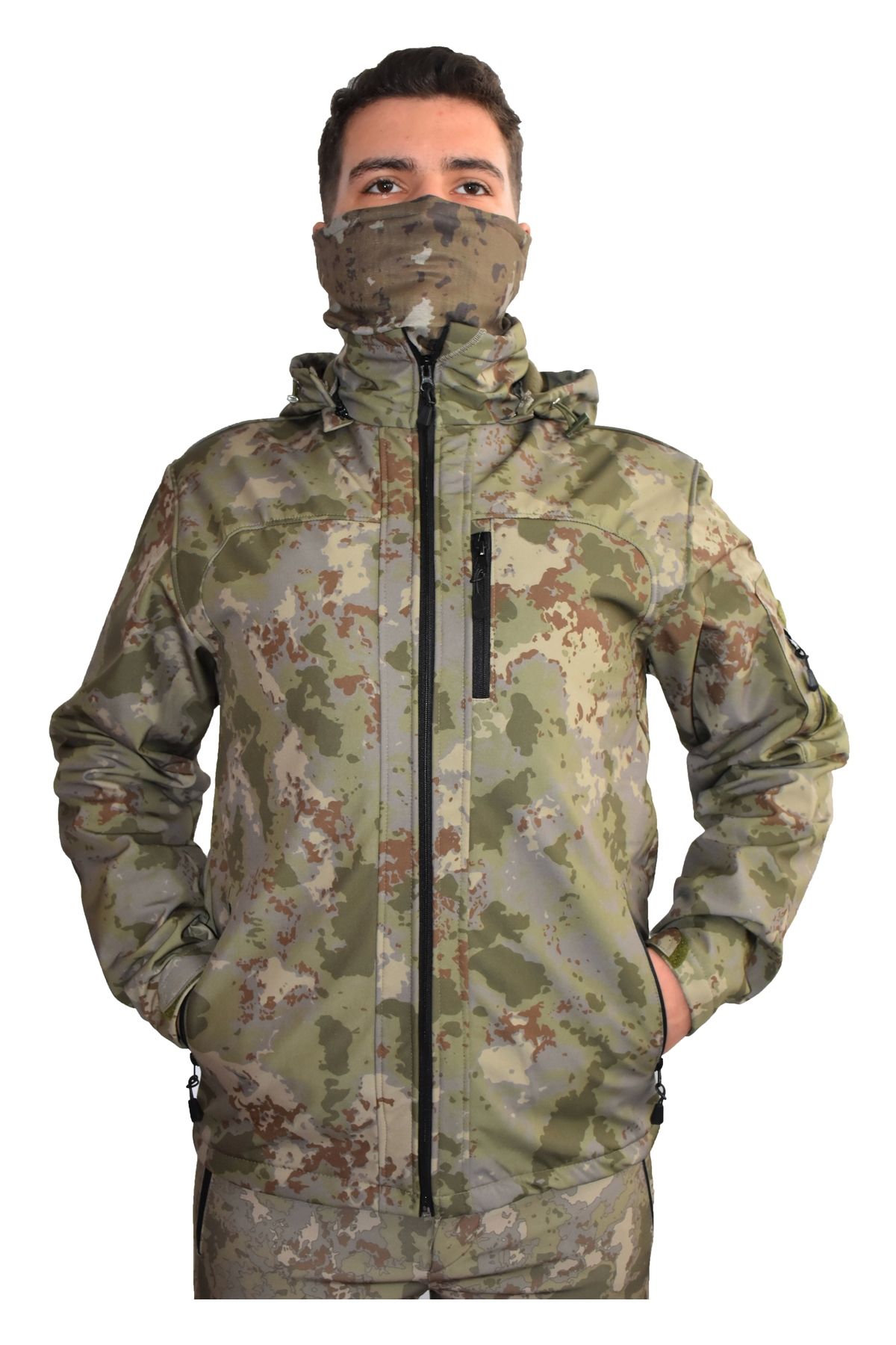 MysiaOutdoor TSK PİYADE KAMUFLAJ SOFT SHELL MONT İÇİ POLARLI