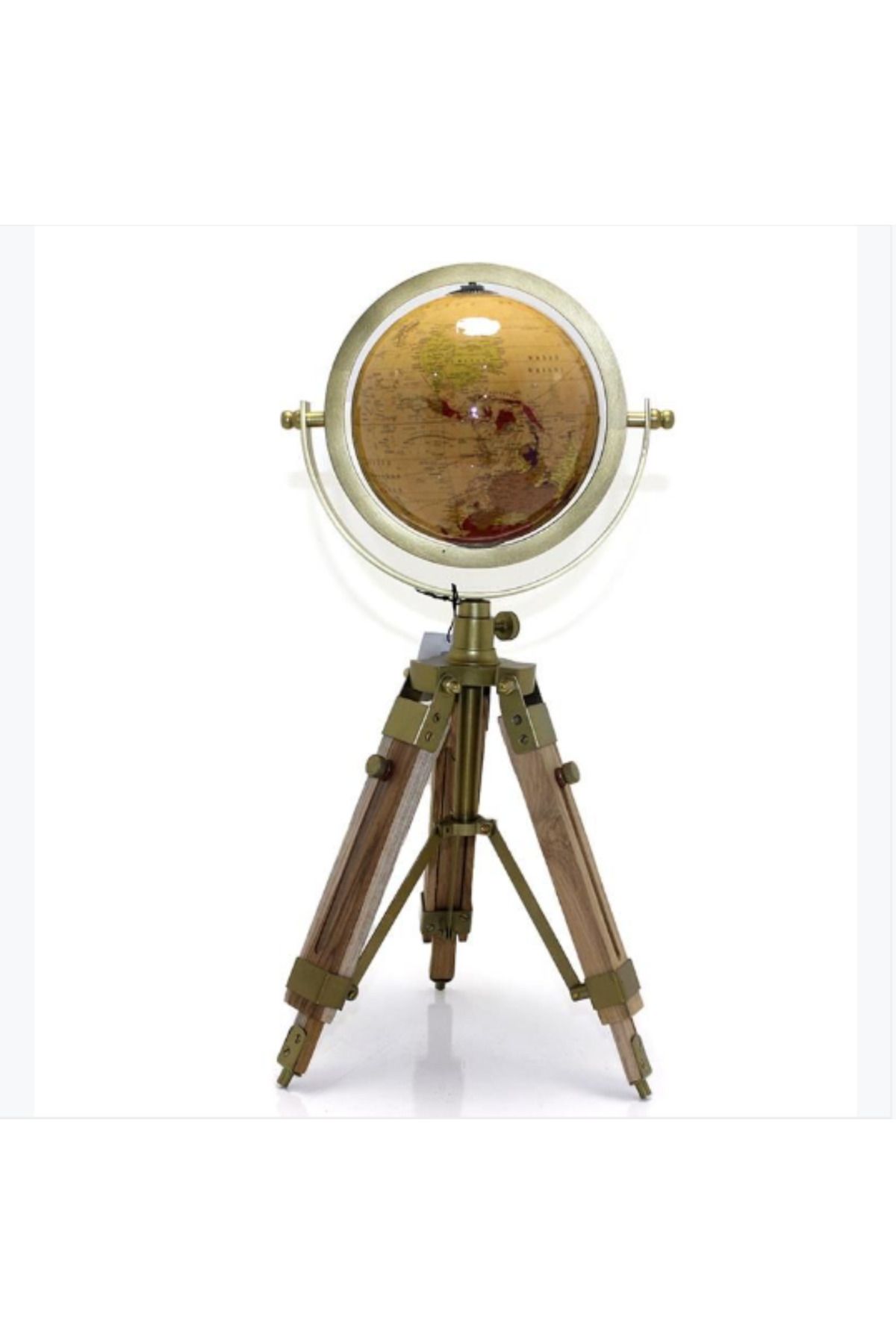 BerSel Butik Tripod Standlı Dönen Dekoratif Dünya YerKüre Harita Hediyelik