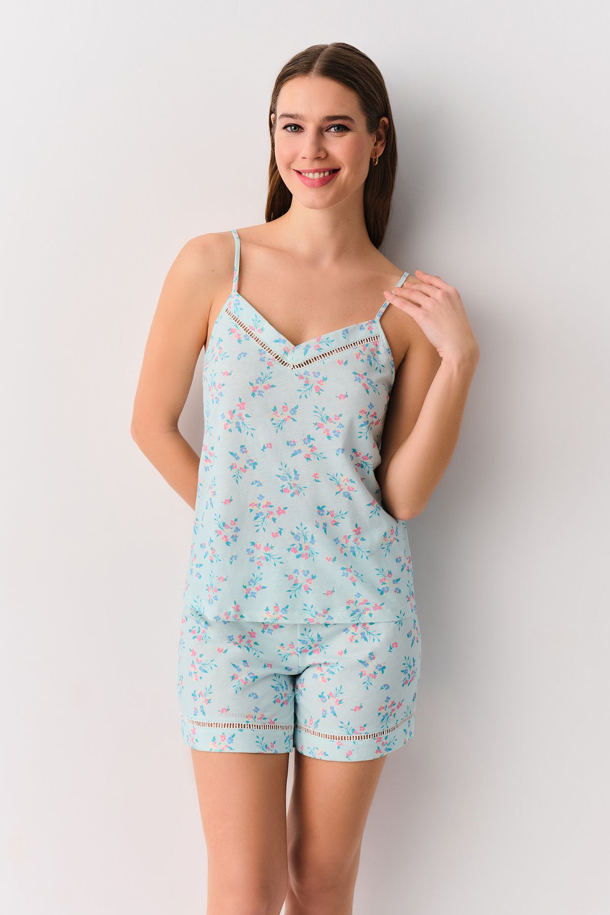 SUWEN-Giorgia Shorts Pajama Set 2