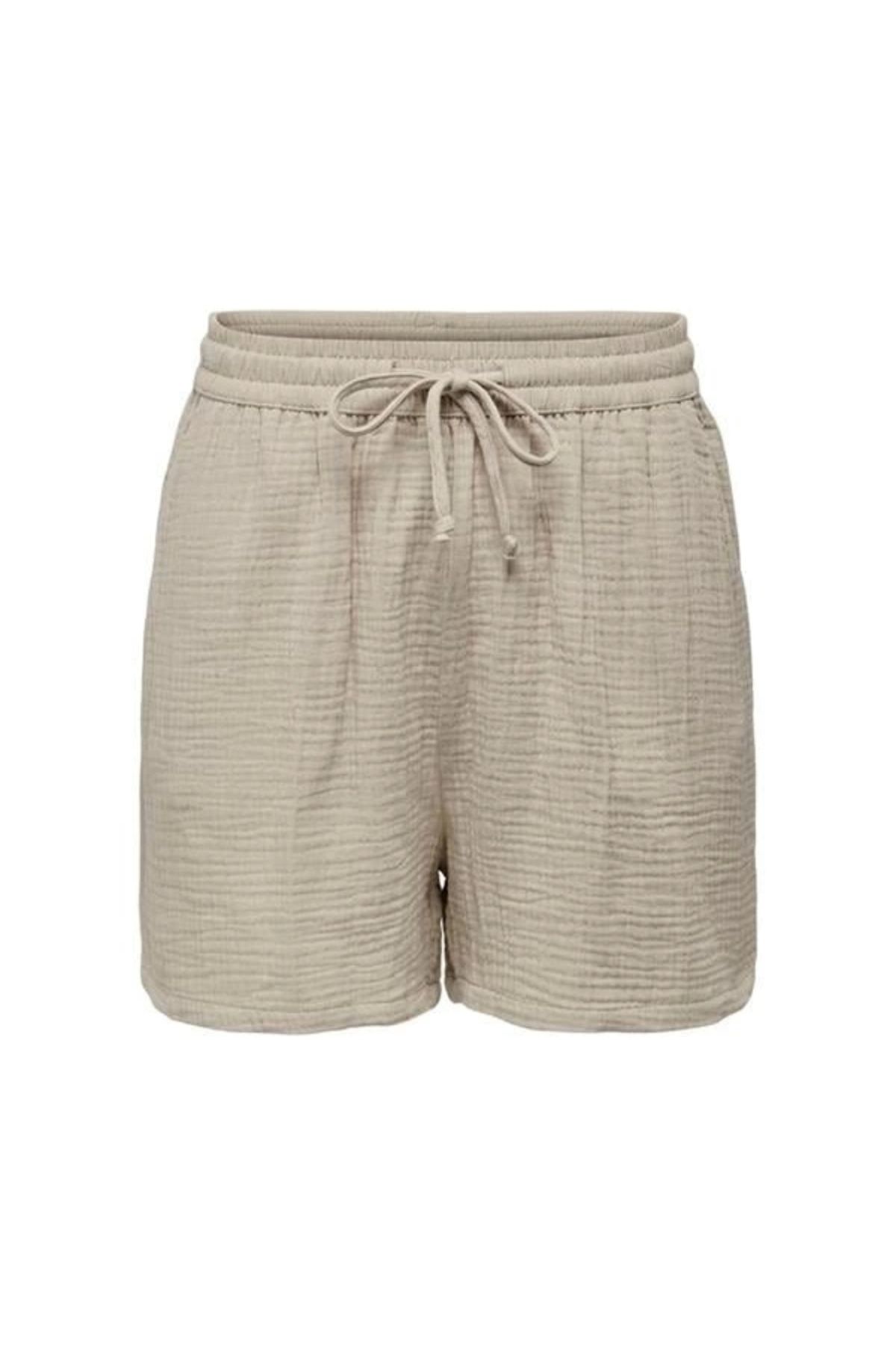 Merev Müslim Mom Fit Comfort Kadın Şort