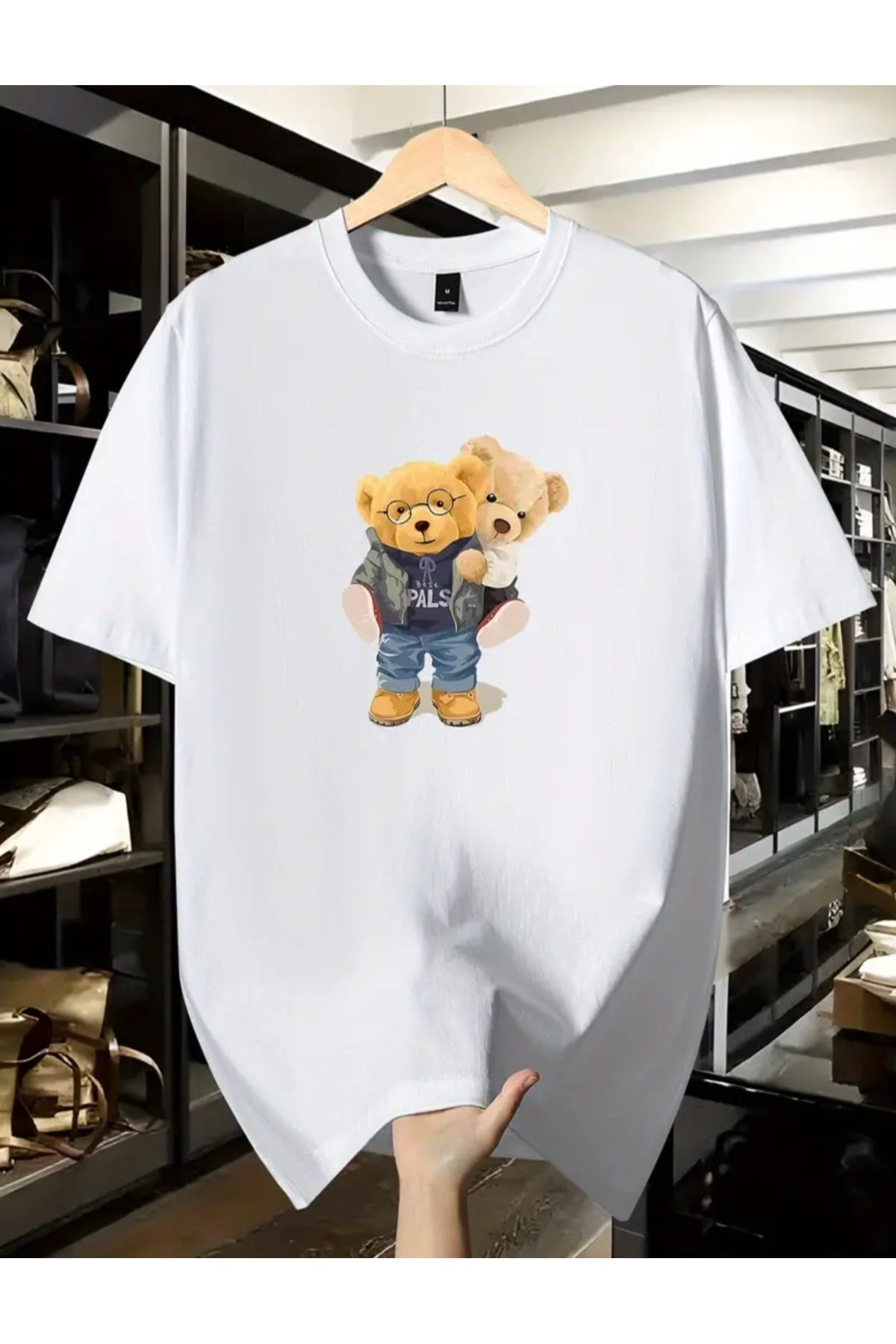 Unisex Sevgililer Gününe Özel Hediye Tshirt Oversize Kesim Salaş İki İplikli