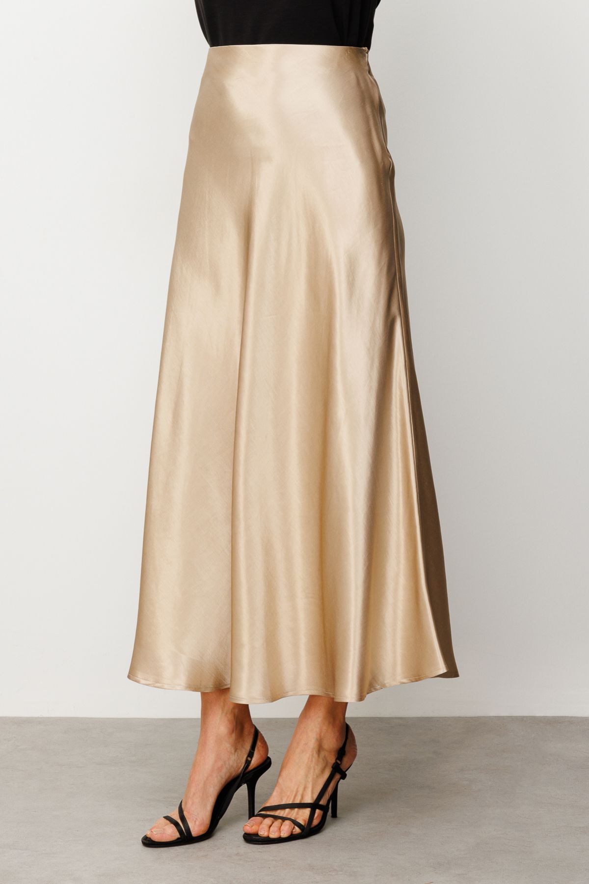 Ekol-Long Satin Skirt 5