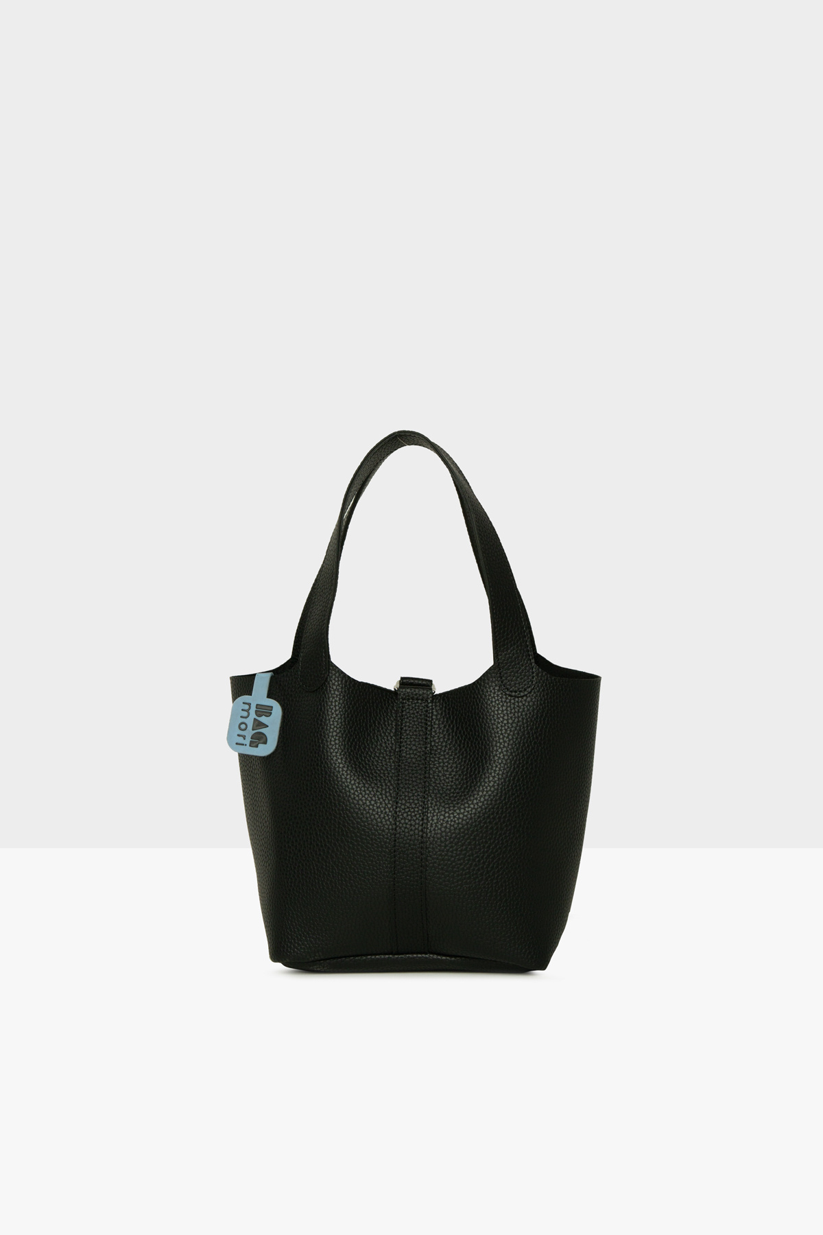 Bagmori-Black Women's Textured Hand Bag m 000008585 3