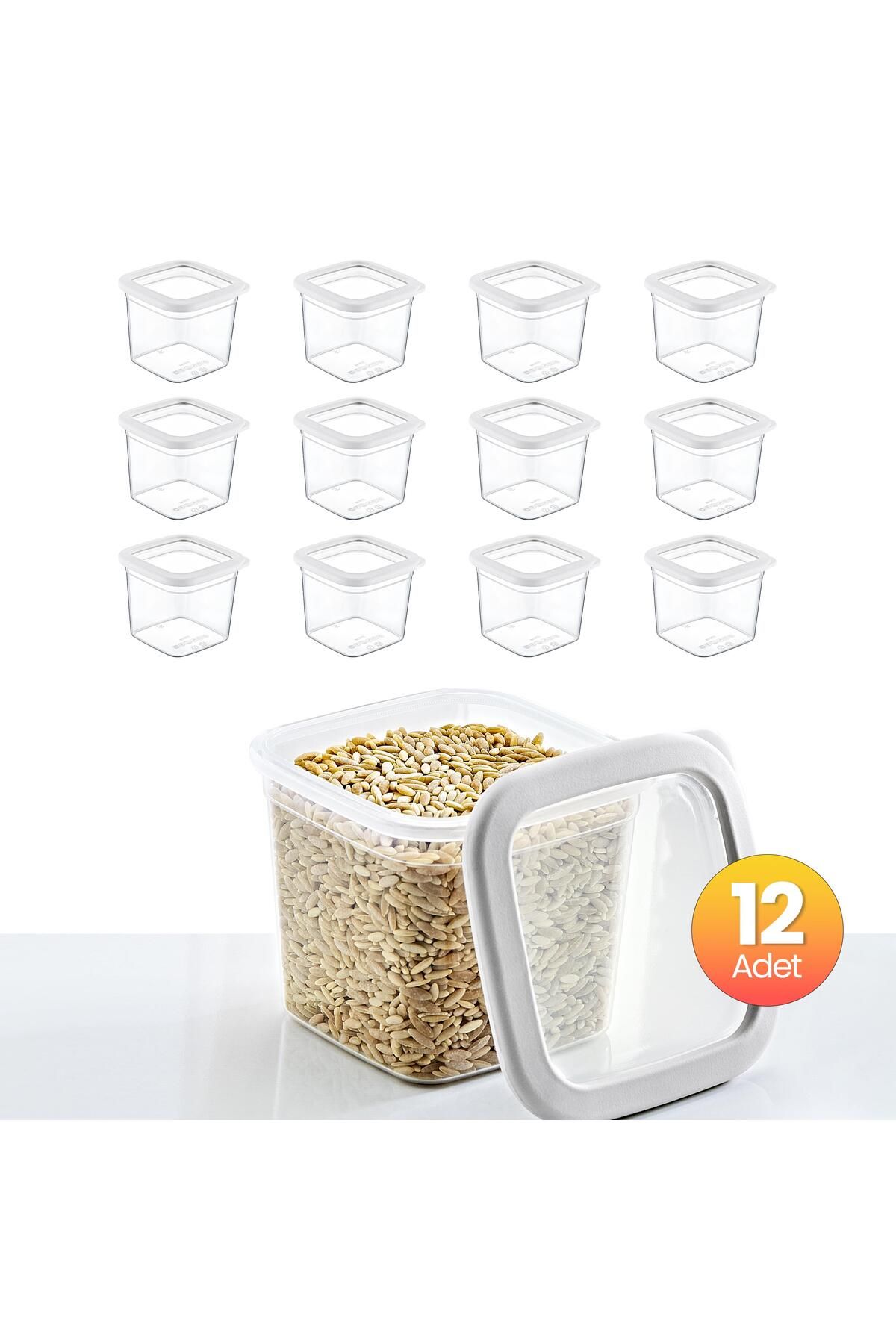 Smartware-White Scale Square Storage Set of 12 - 740 ml 4