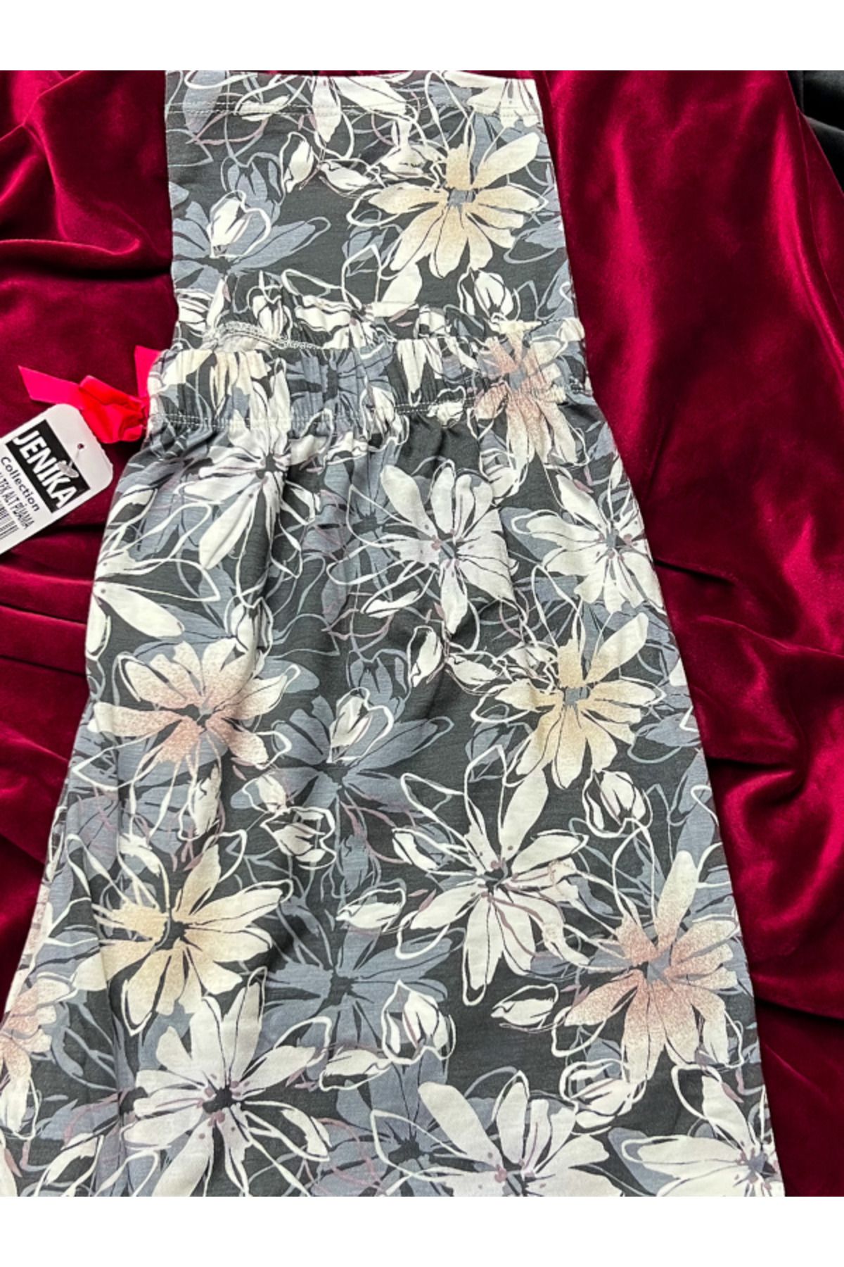 JENİKA-Viscose Long Bottom Set of 2 Pajamas 3
