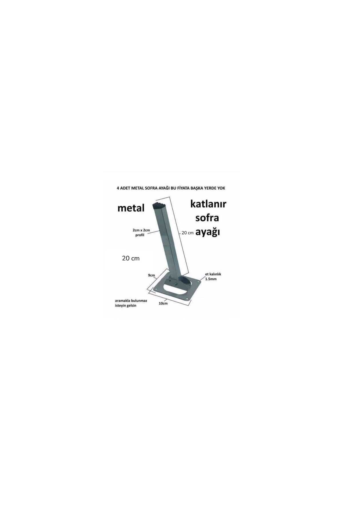 LİYAHOME METAL KATLANIR YER SOFRASI AYAĞI 20cm