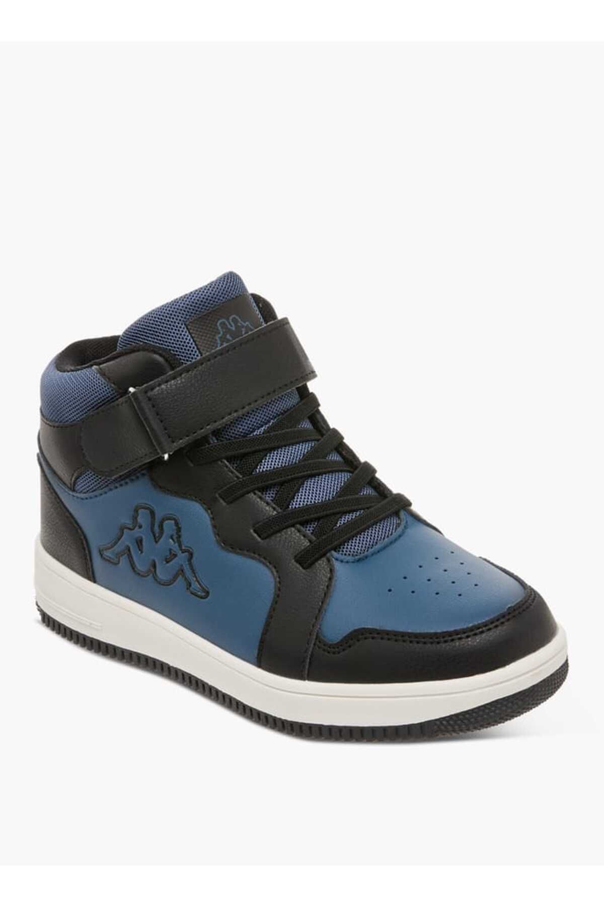 Kappa-Boys' Colourblock Sneakers with Hook and Loop Closure 2