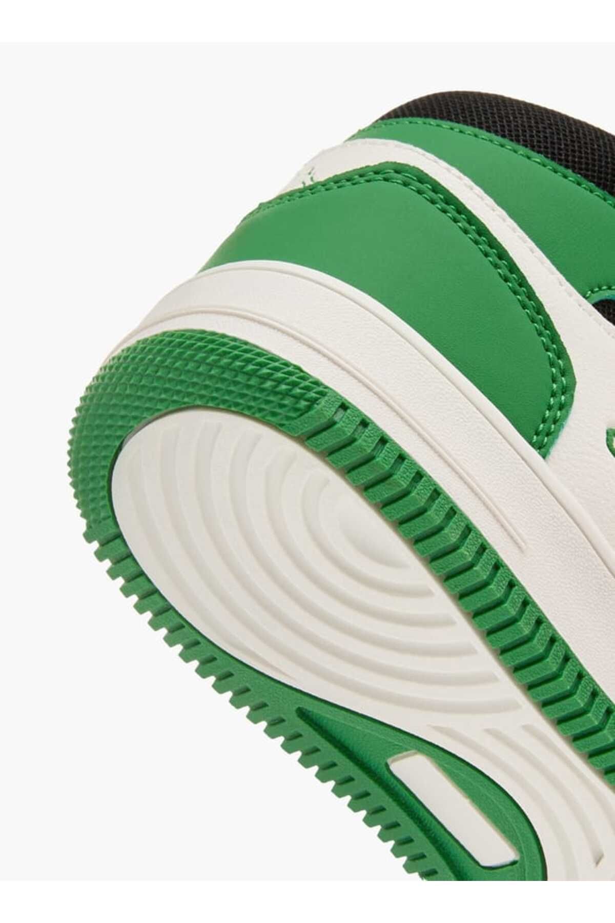 Kappa-Boys' Colourblock High Top Sneakers with Hook and Loop Closure 5