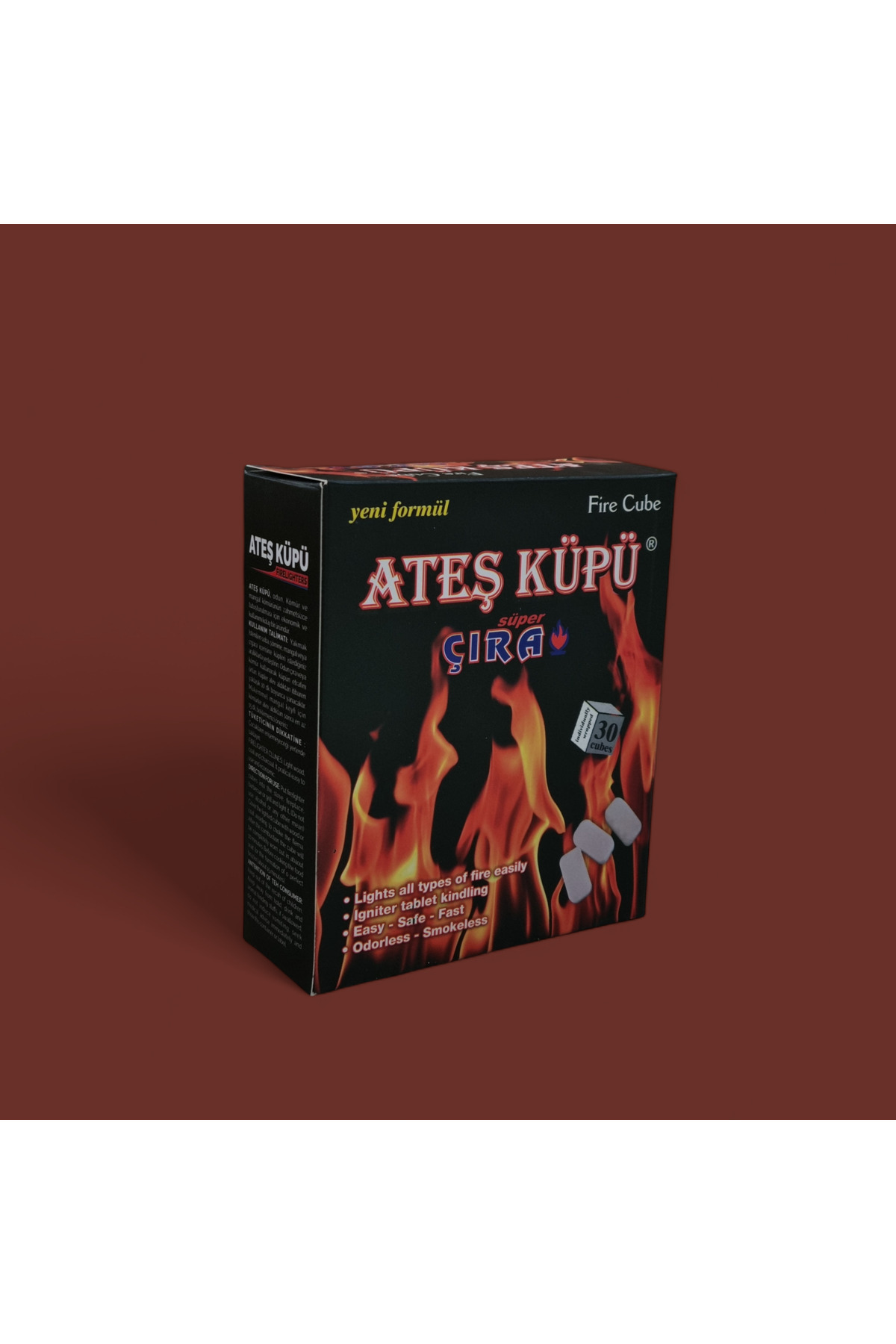 Ateş Küp Çıra 90 Adet Süper Yanıcı