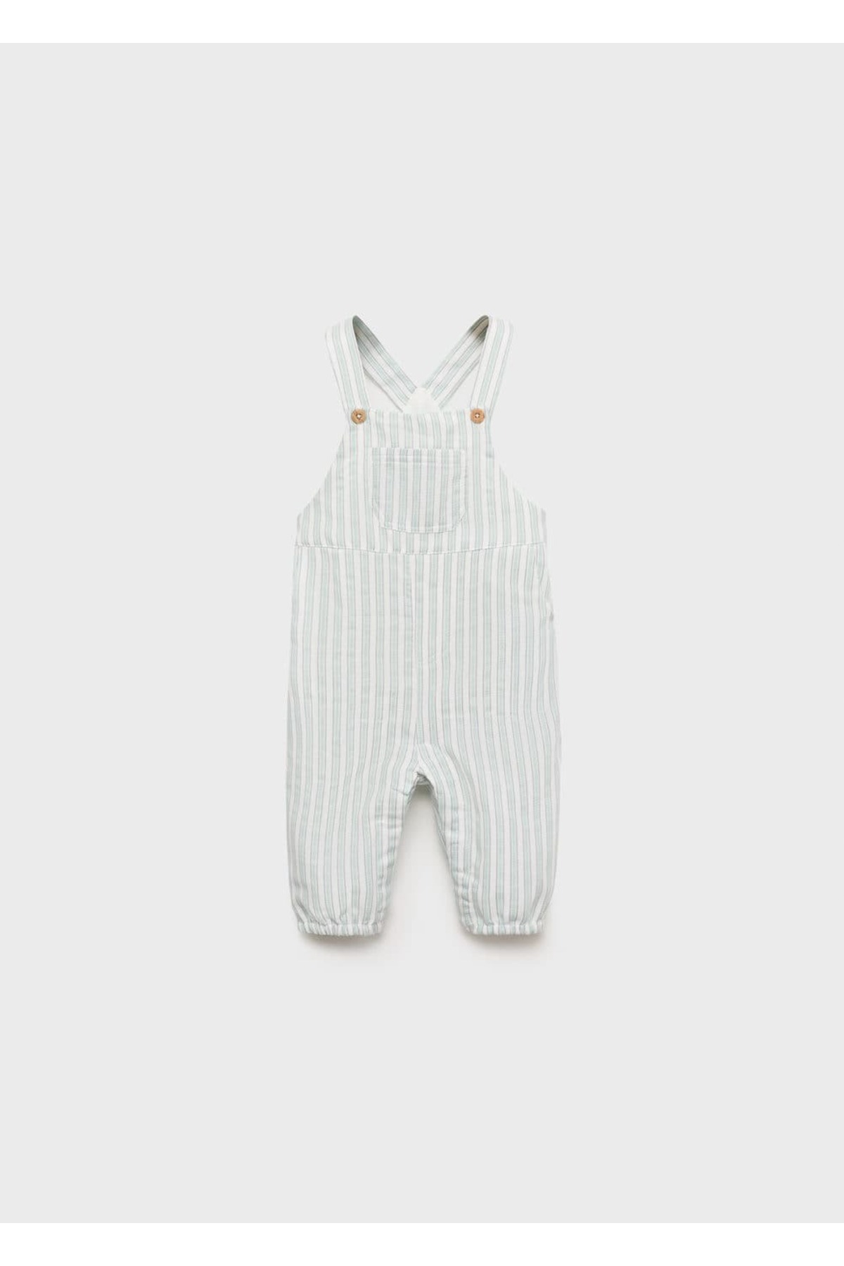 Çizgili koton tulum