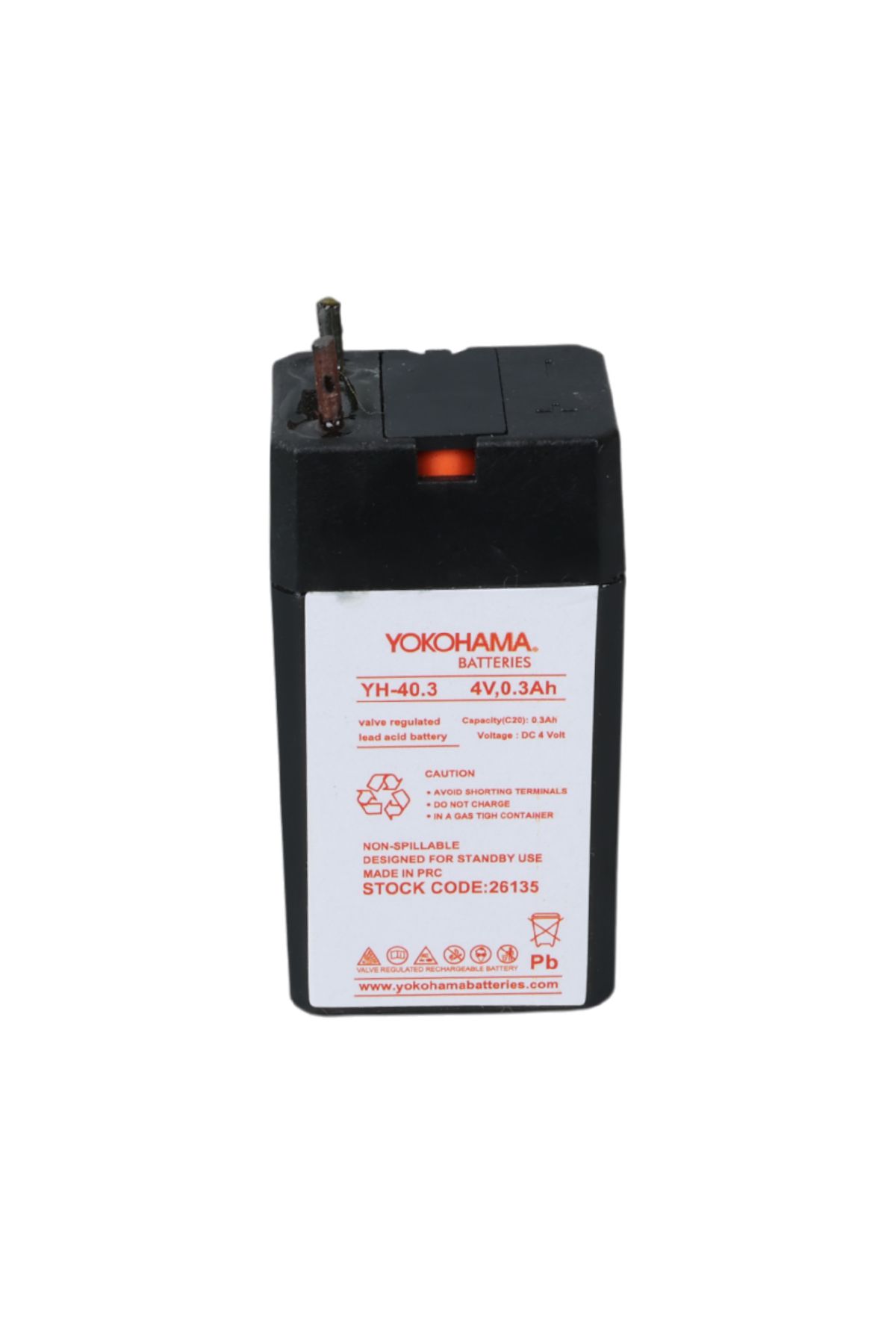 Mulvix Mullxmd  Xdn01 Yokohama Yh-40.3 4 Volt - 0.3 Amper Kuru Akü (Muul)