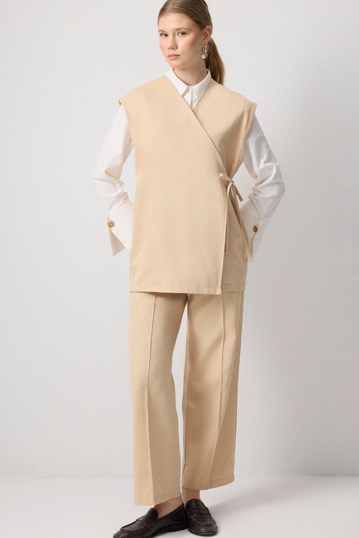 Touché Privé-Set vestă și pantaloni din Gabardine 3