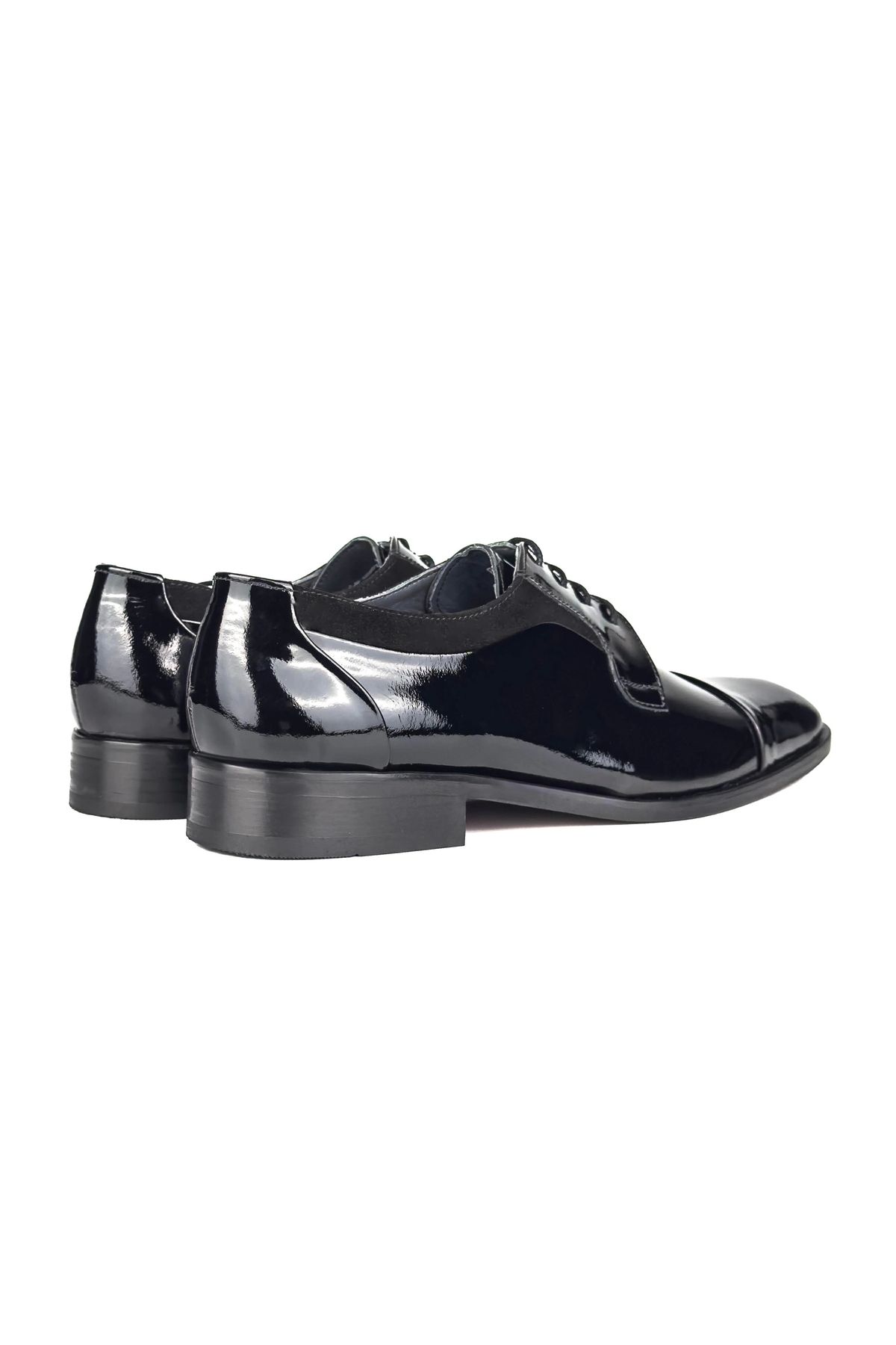 shoecide-Suite Black Genuine Patent Leather Classic Men's Shoes 4