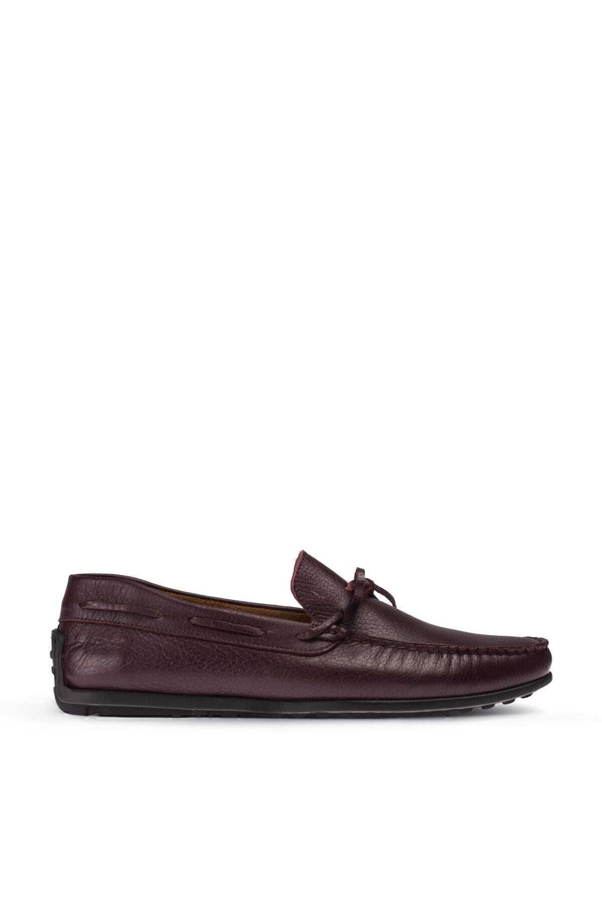 Deery-Loafer pentru bărbați din piele naturală Floter Claret Red Loafer 01647MBRDC03 3
