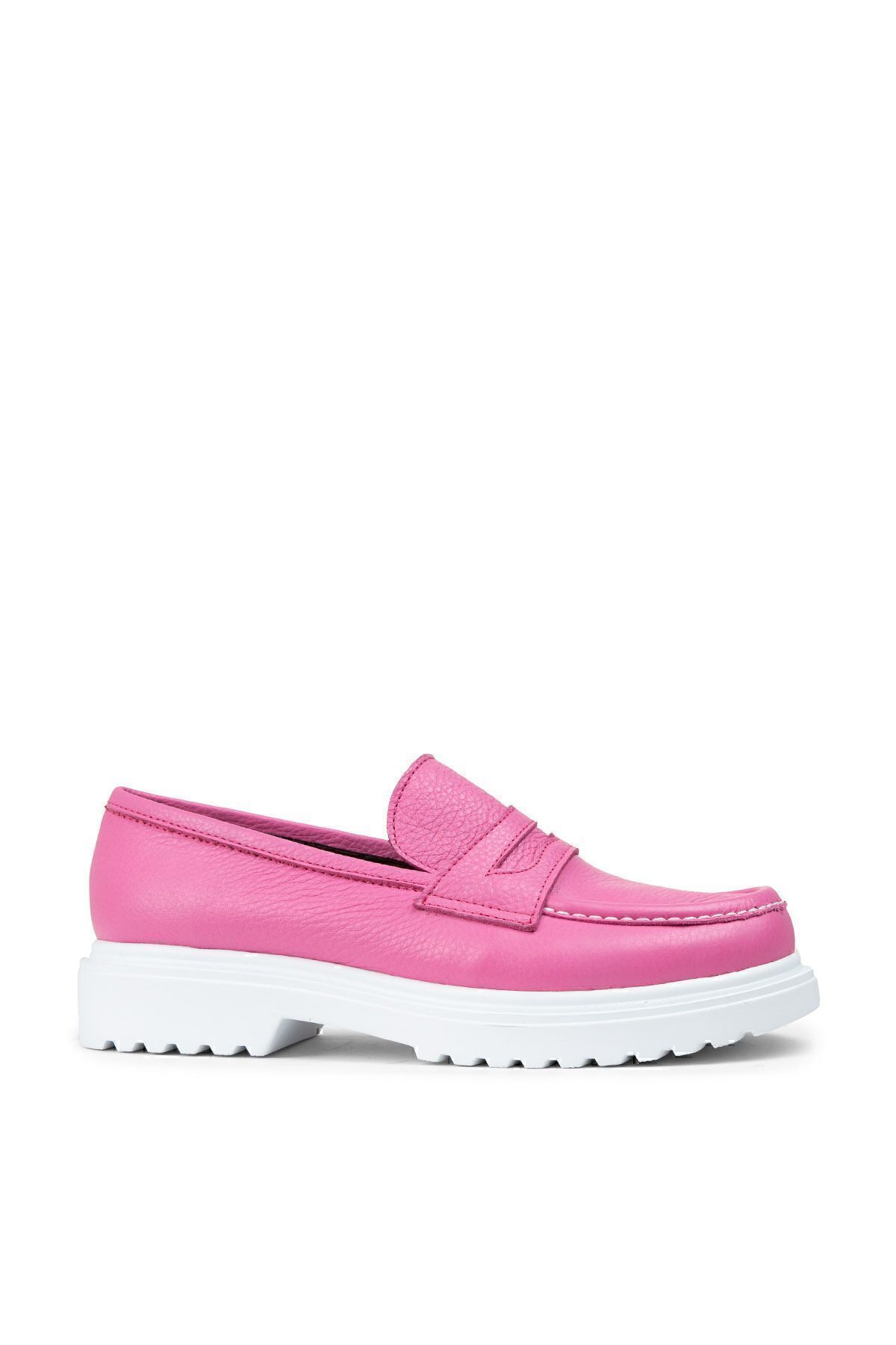 Deery Mocasini De Damă Roz Din Piele Naturală Femeie - 36