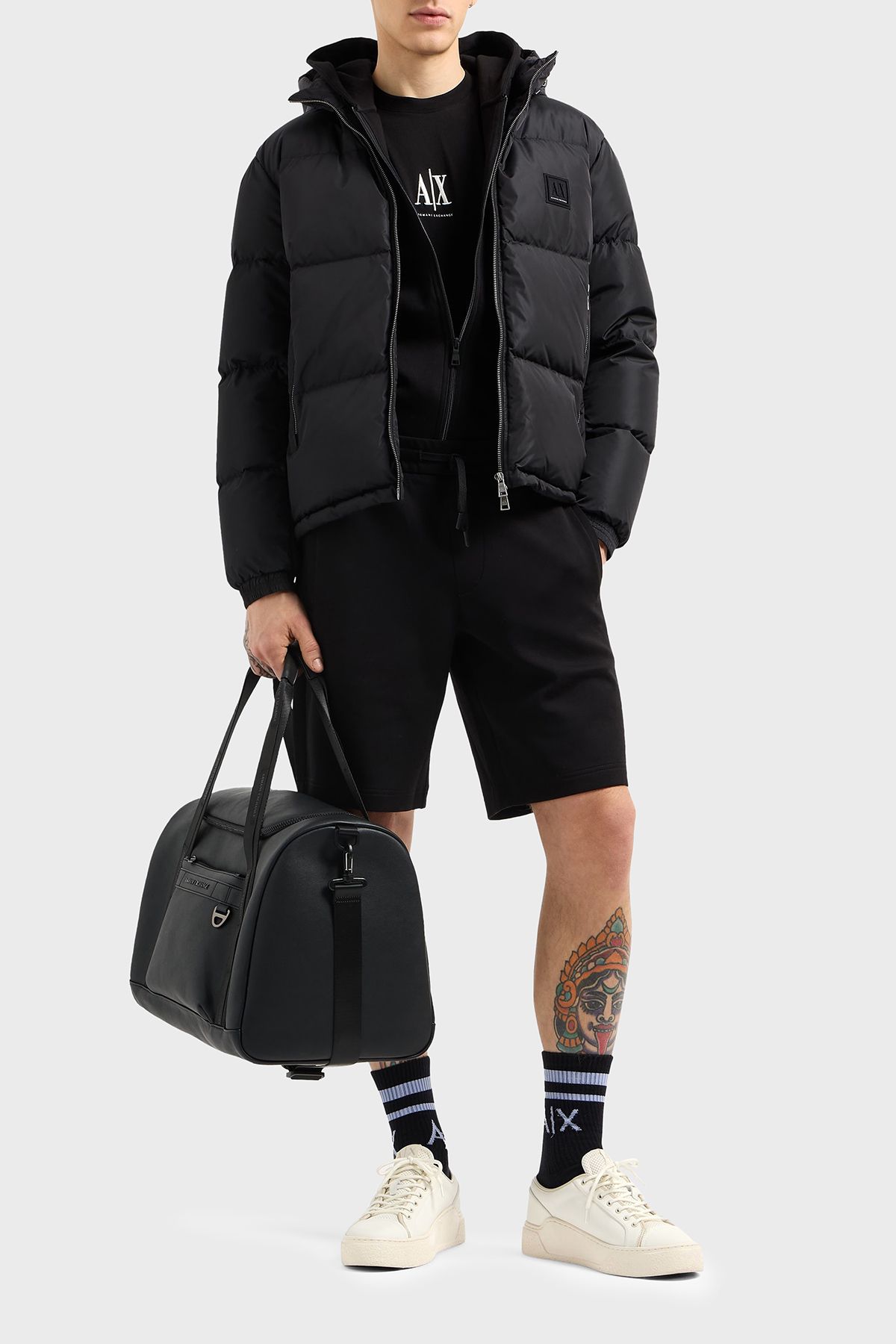 Armani Exchange-Tricou pentru ciclism Armani Exchange 100% bumbac pentru bărbați, cu logo XM 000363   AF12308 3