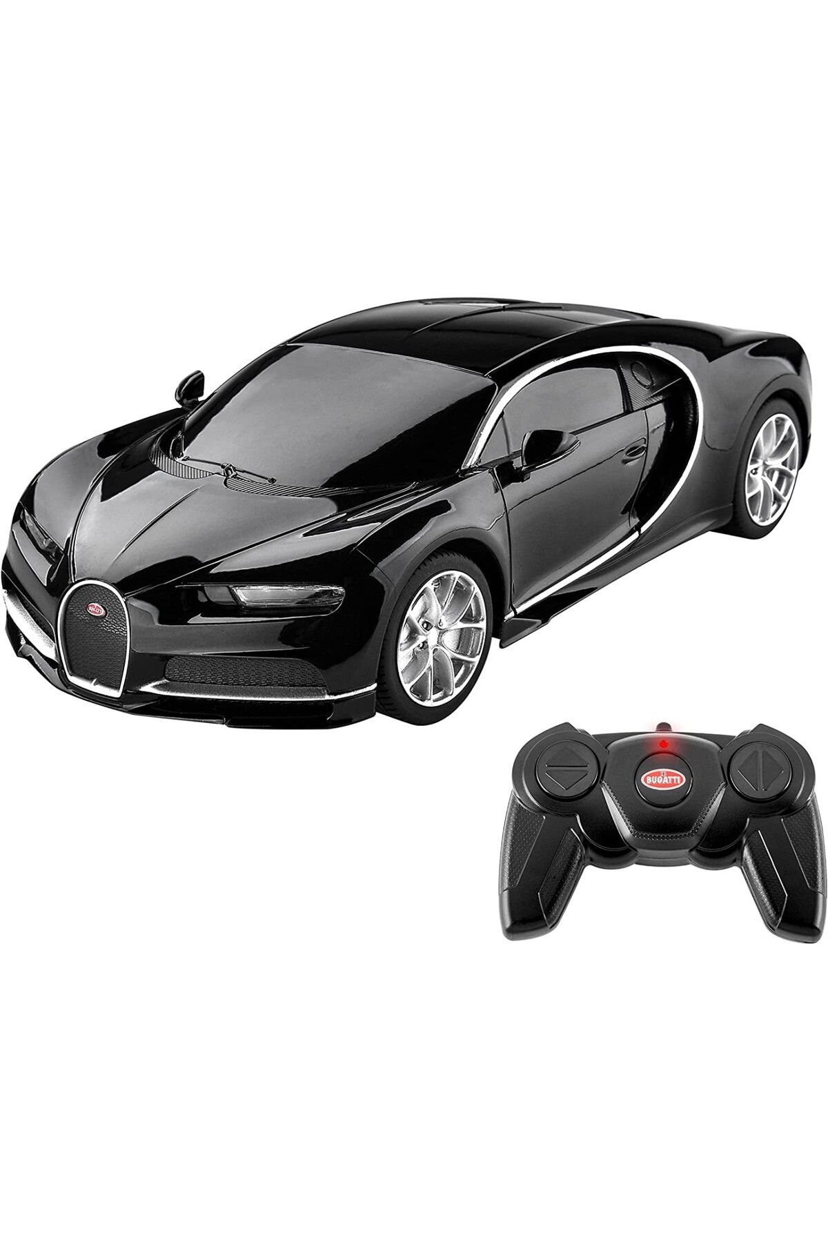 Rastar-ΤΗΛΕΚΑΤΕΥΘΥΝΟΜΕΝΟ ΑΥΤΟΚΙΝΗΤΟ BUGATTI CHIRON ΜΑΥΡΟ ΚΛΙΜΑΚΑ 1 ΕΩΣ 24 5