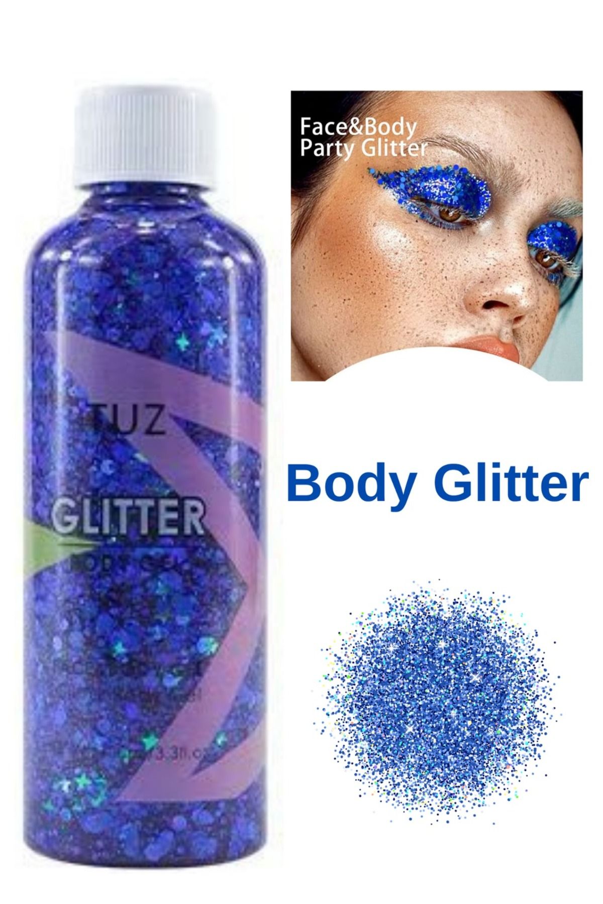 TUZ Yüz Ve Vücut Simi Body Glitter Gel 100 ml