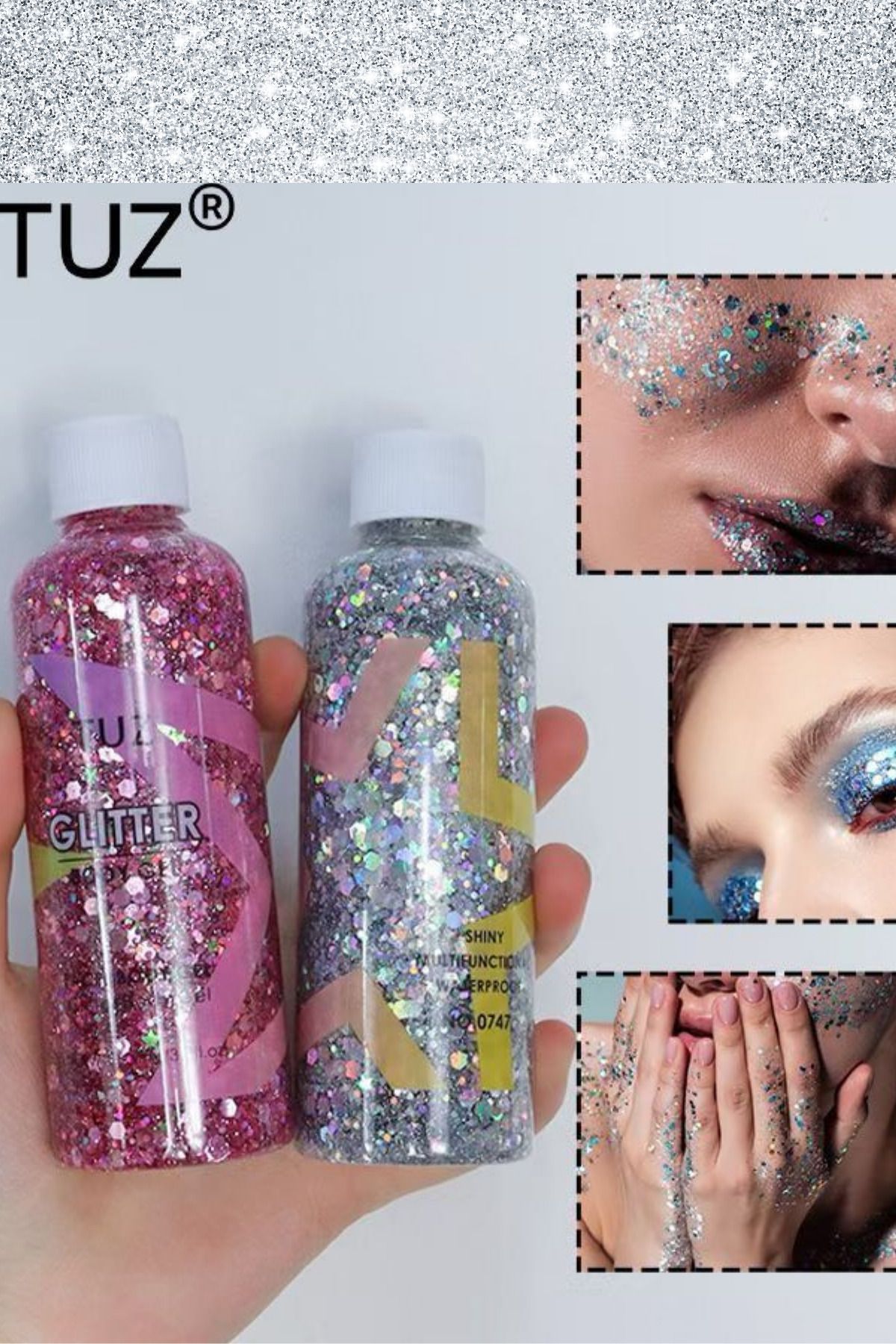 TUZ Yüz Ve Vücut Simi 2'Li Body Glitter Gel