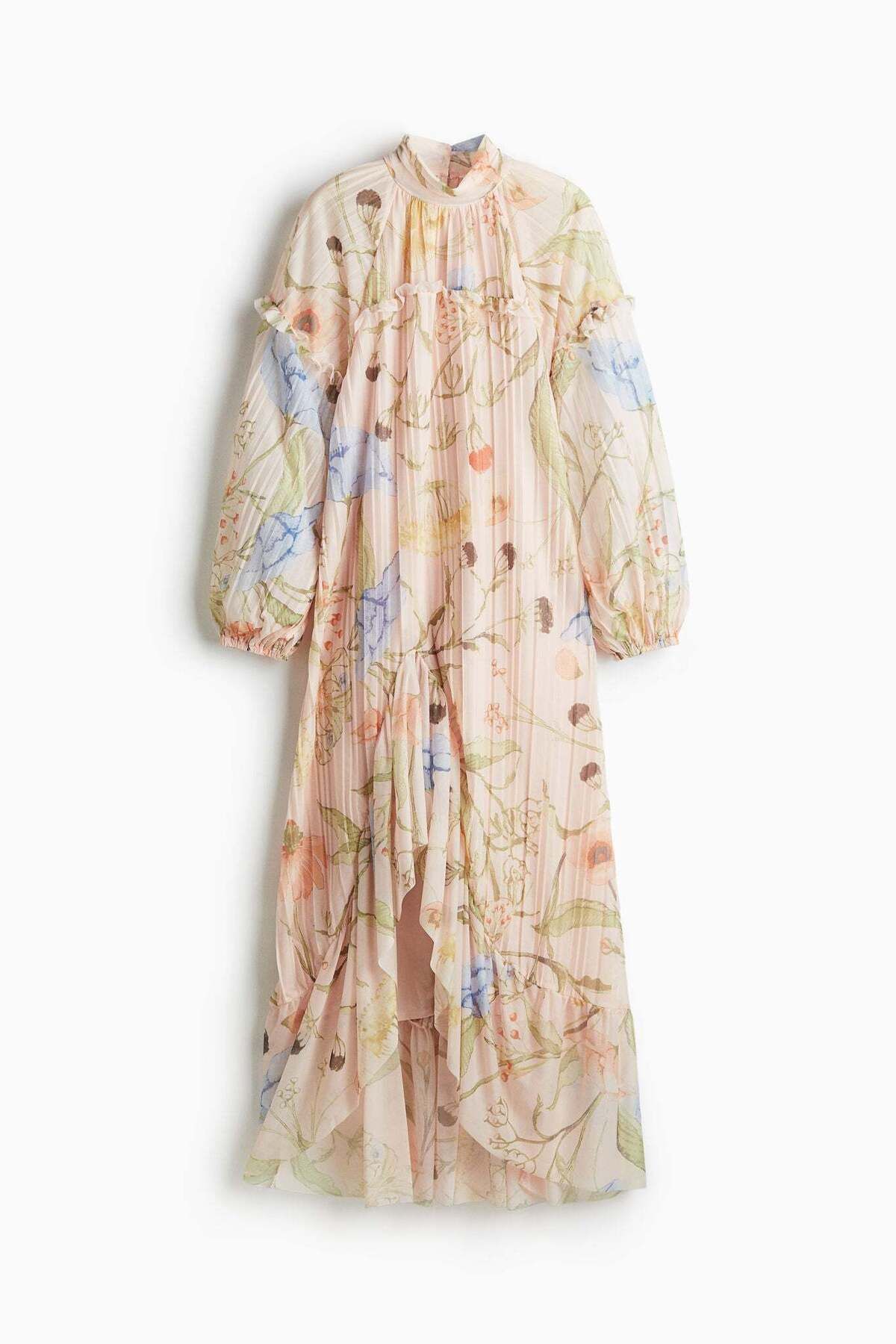 H&M-Flounce-trimmed maxi dress 4