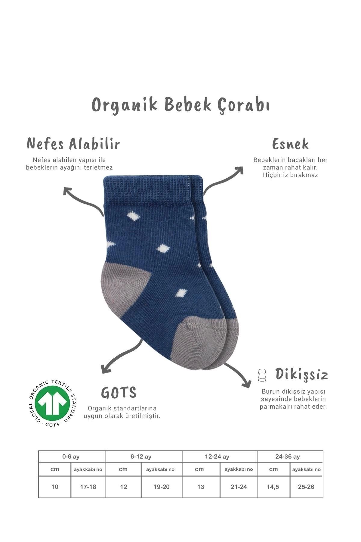 Dilara Boutique-Akm Life 3-Piece Combed Cotton Men's Socks Bs10111 Indigo 6