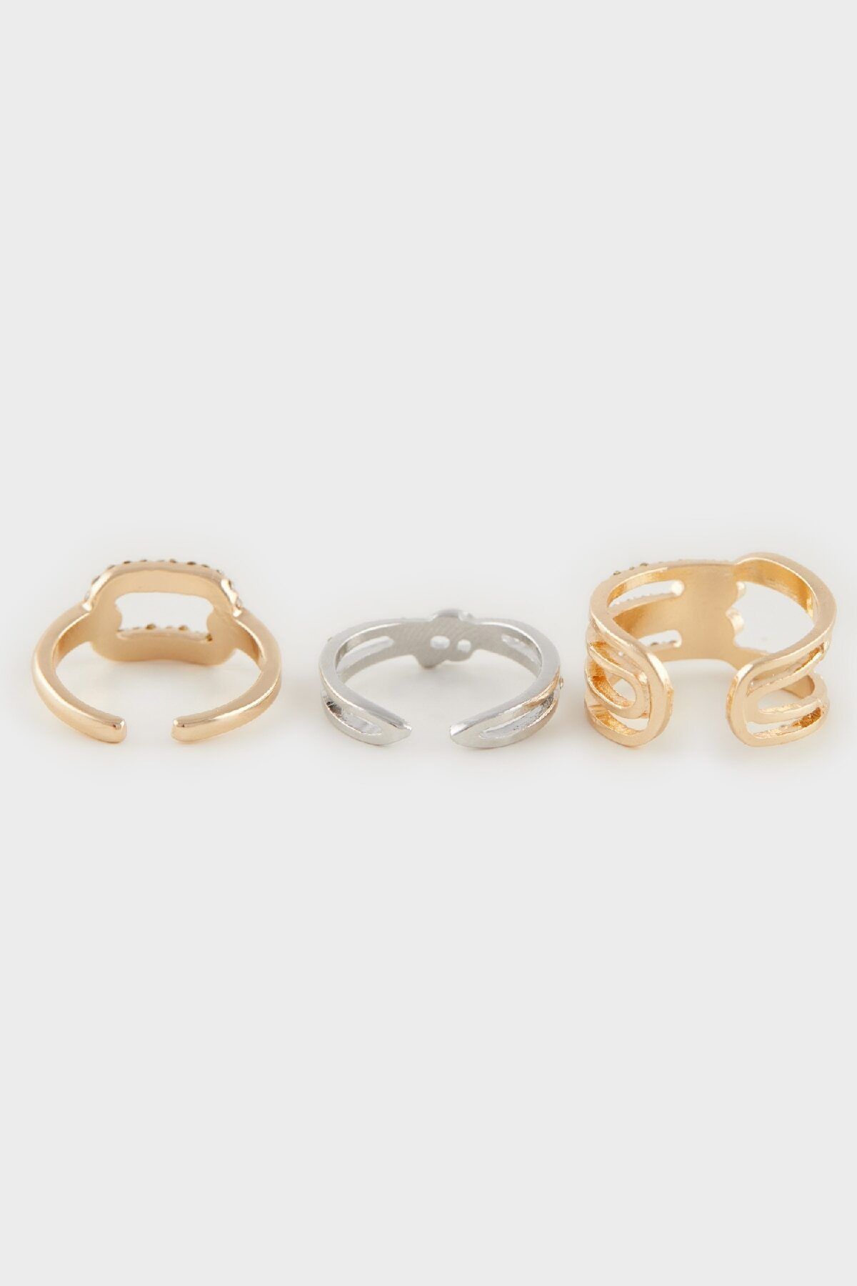 DeFacto-Women's Stone 3-Piece Ring E4497Axns 3