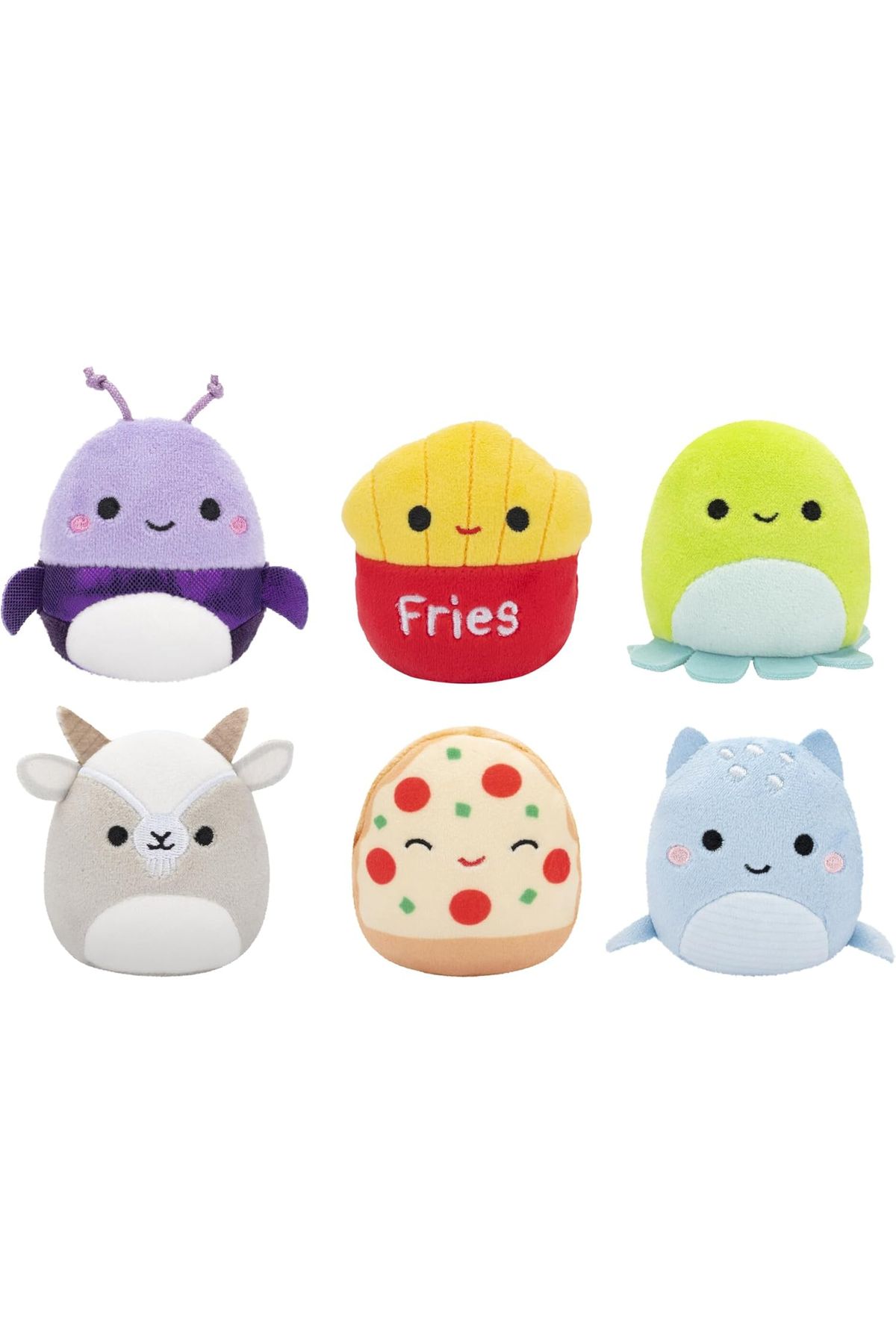 TOYFEST-Micromallows Squishmallows Mini Soft Plush Toy Set of 6 Figures - 6 cm - Model - 4 6