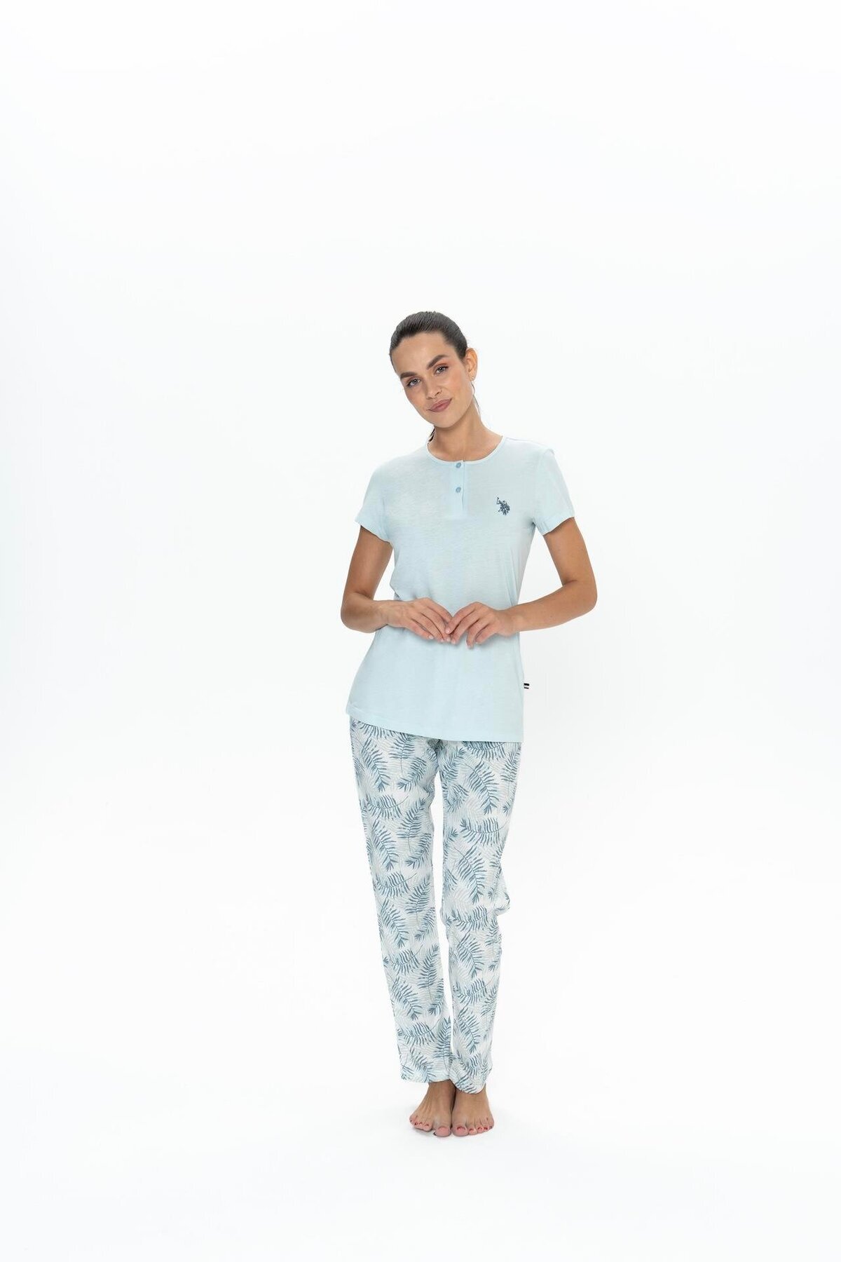 ست پیژامه زنانه آبی U.S. Polo Assn. — 1