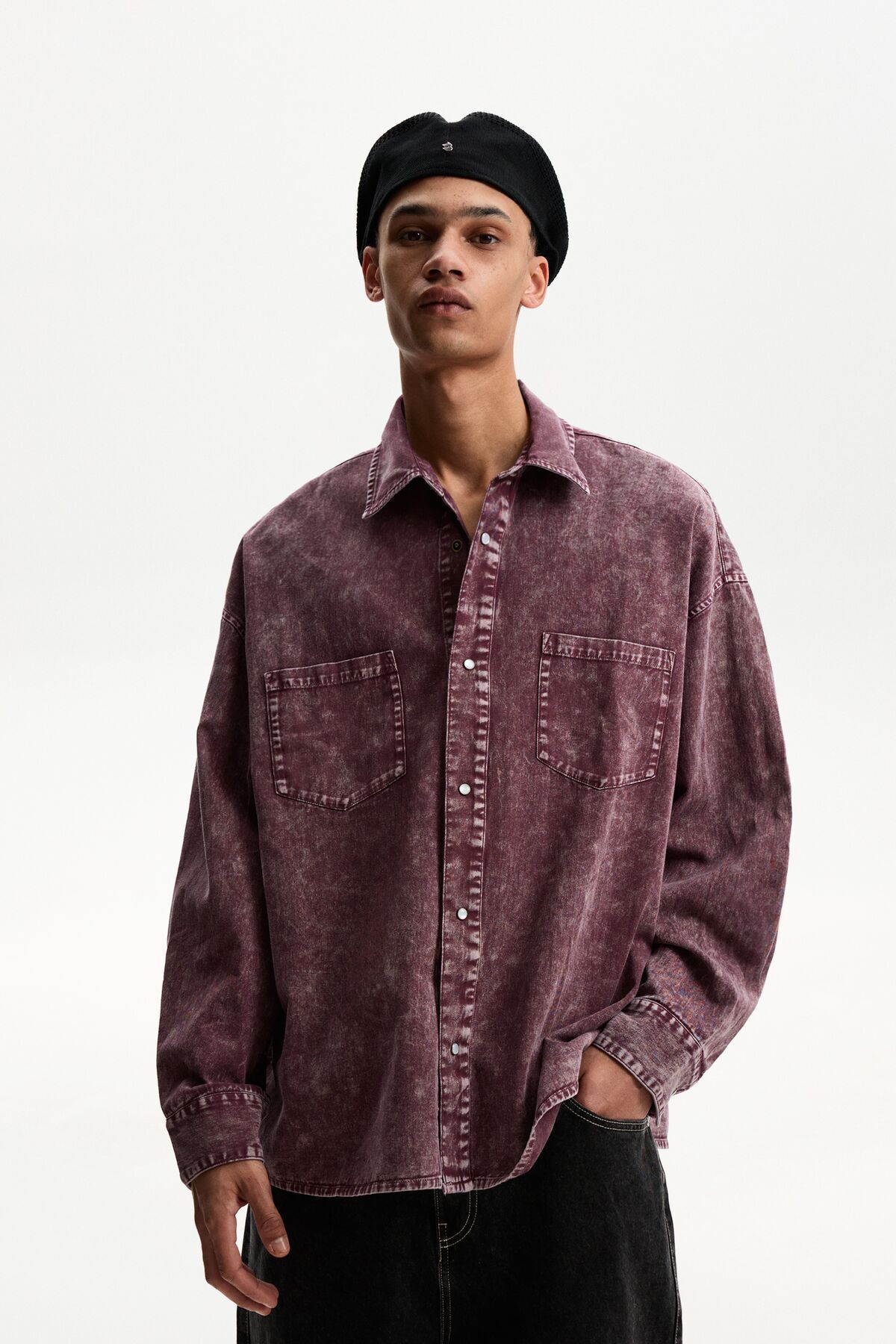 Bershka-Oversized long sleeve shirt 1