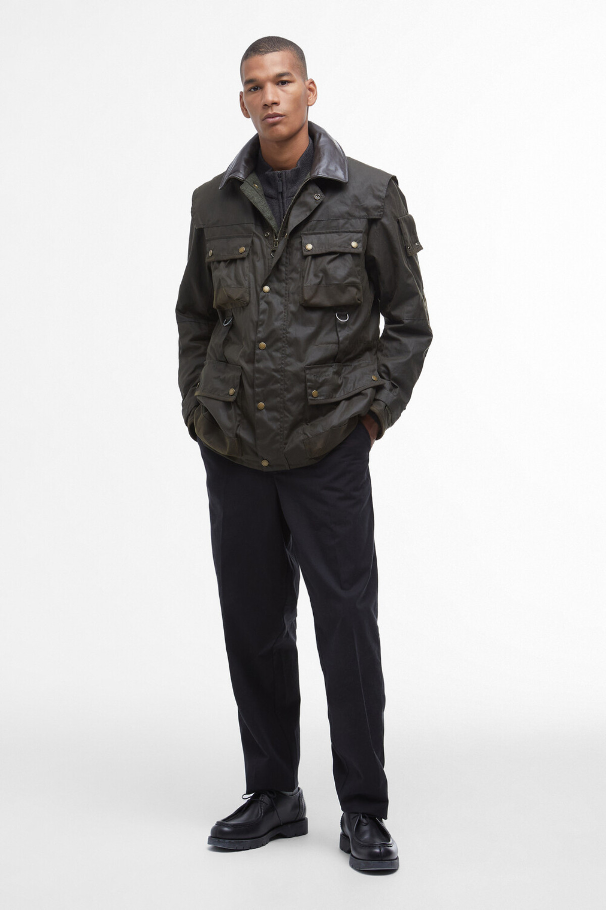کت تک مردانه آستین بلند | باربور Barbour MWX2405-823 - تصویر 3