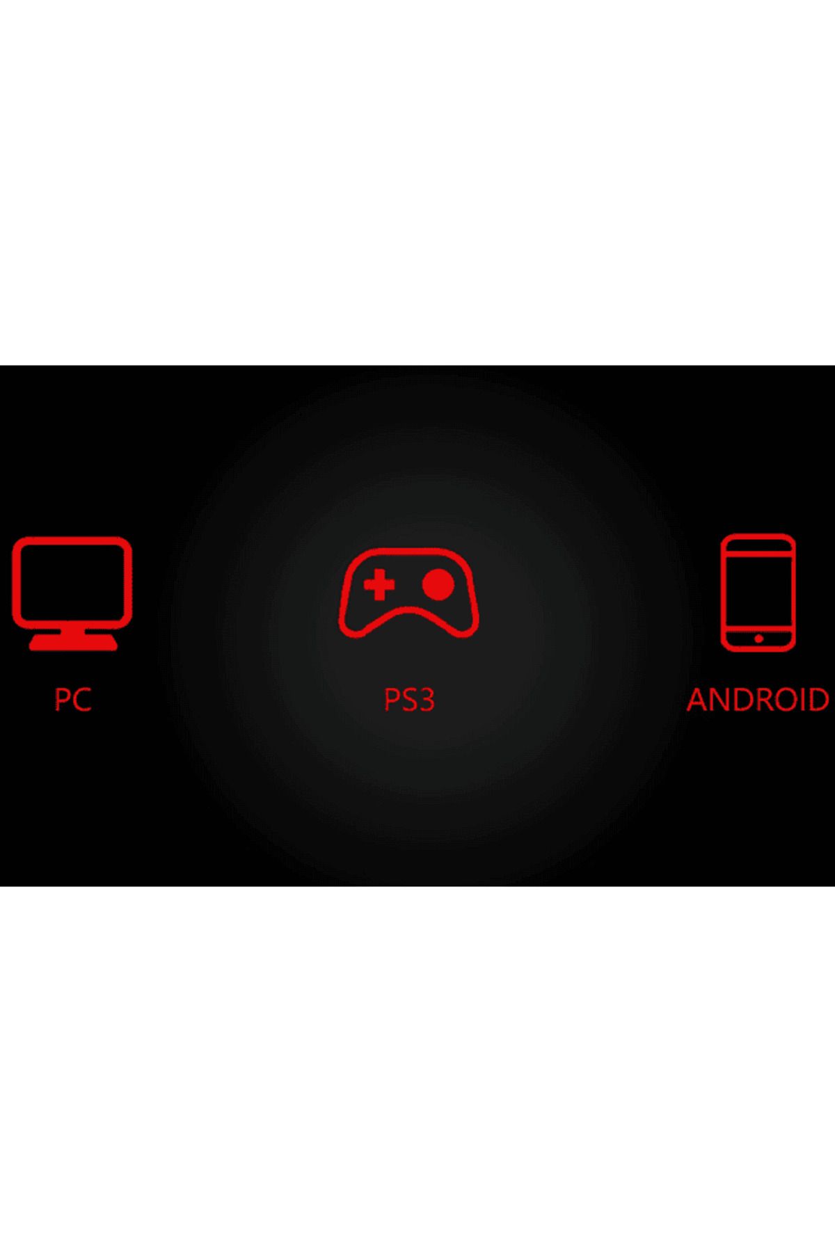 A4 Tech BLOODY GPW50 2.4G & USB PC Android PS3 Kablosuz  Oyun Kolu Kırmızı