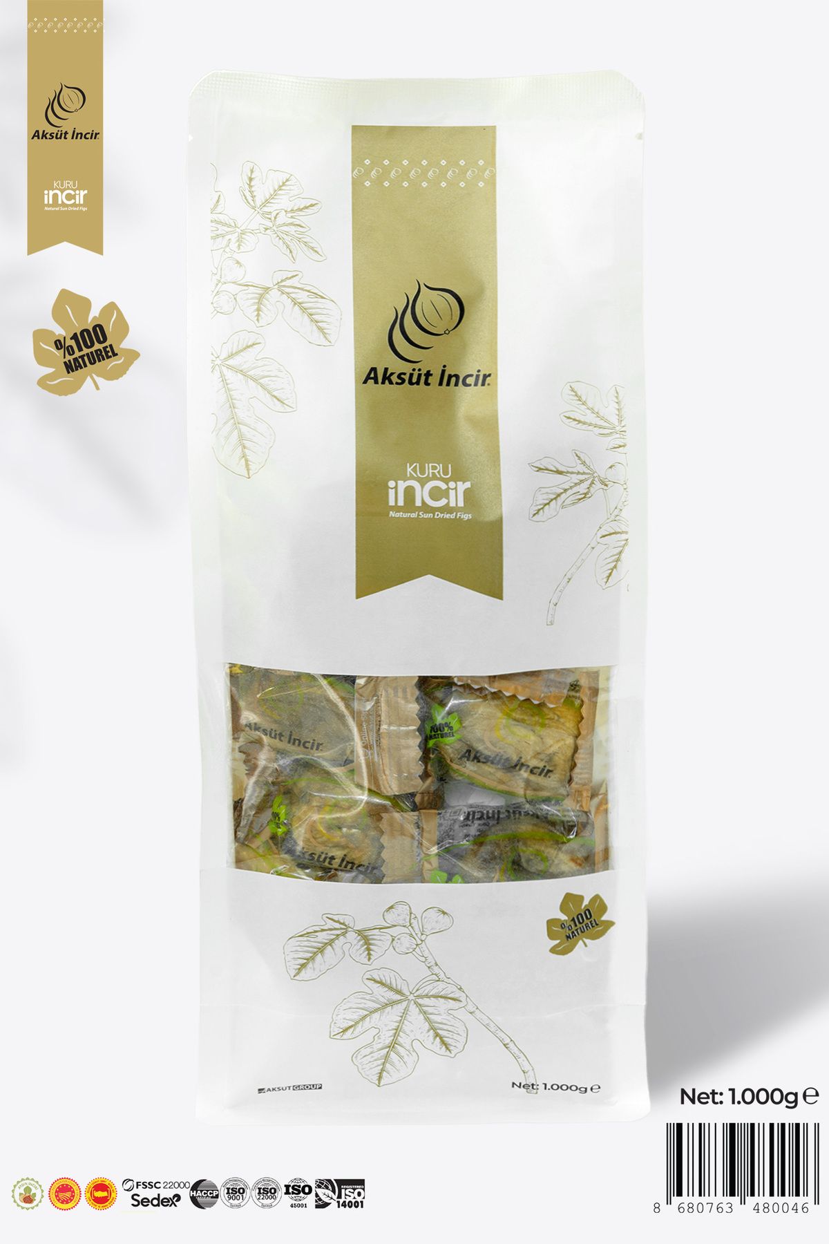 mehmet aksüt aksüt group 1000g Kuru Incir Flat Bottom Paket