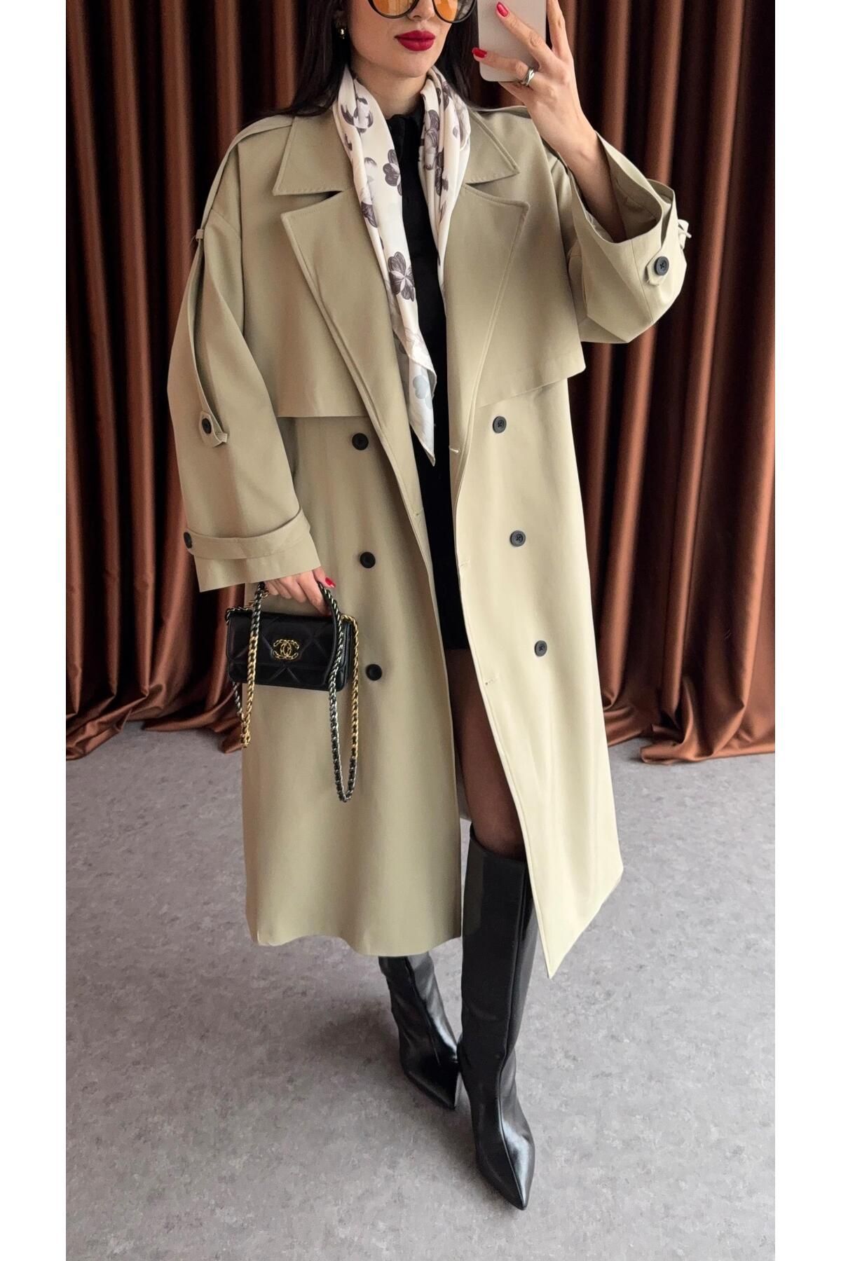 HAZELANNA-Oversize Trench Coat 4