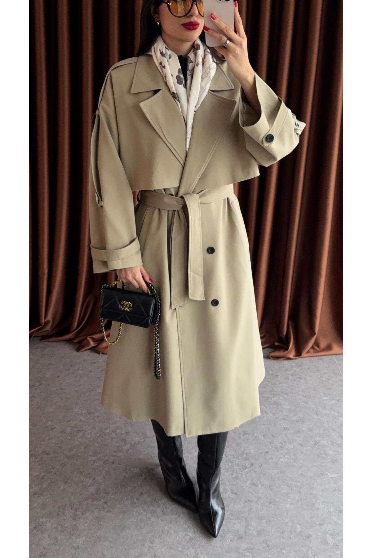 HAZELANNA-Oversize Trench Coat 3