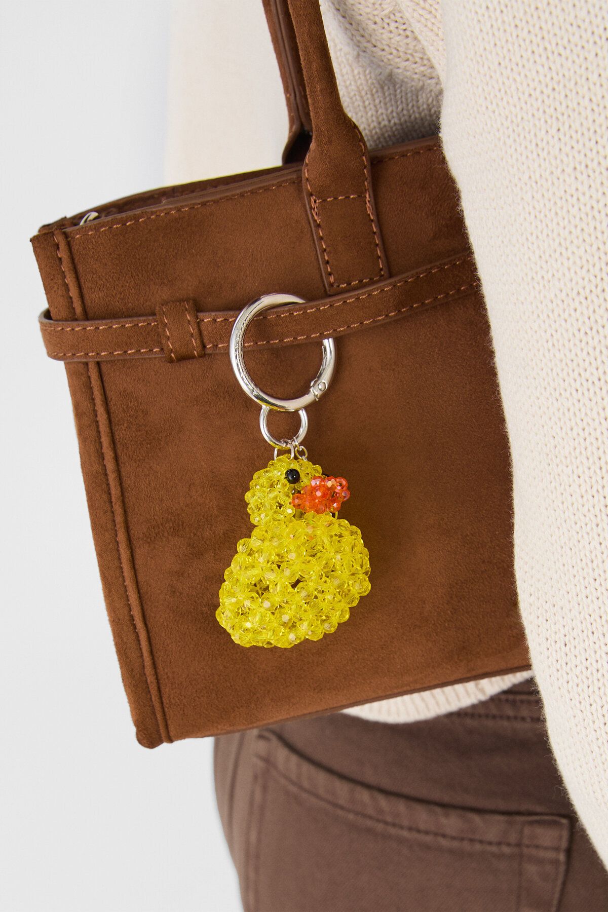Stradivarius-Mini duck charm keyring 3