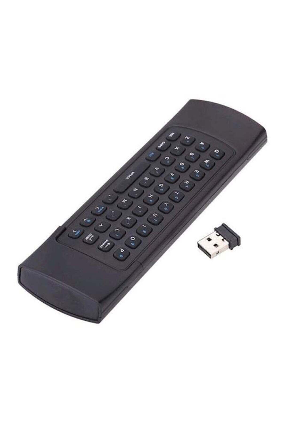 erorex-MIni Wirless Handheld Remote Control Touchpad Keyboard With Mouse Black 5