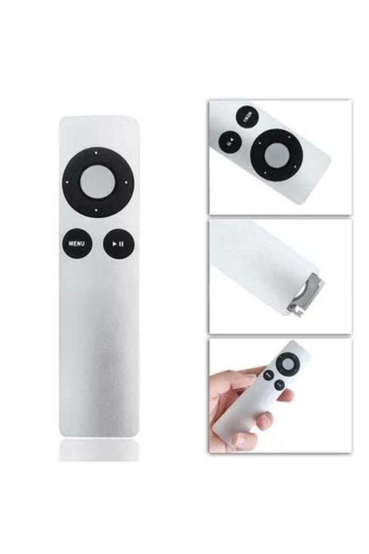 erorex-Smart Replacement Remote Control for Apple TV Mini Size TV Remote Controller Easy to Grab Silver 4