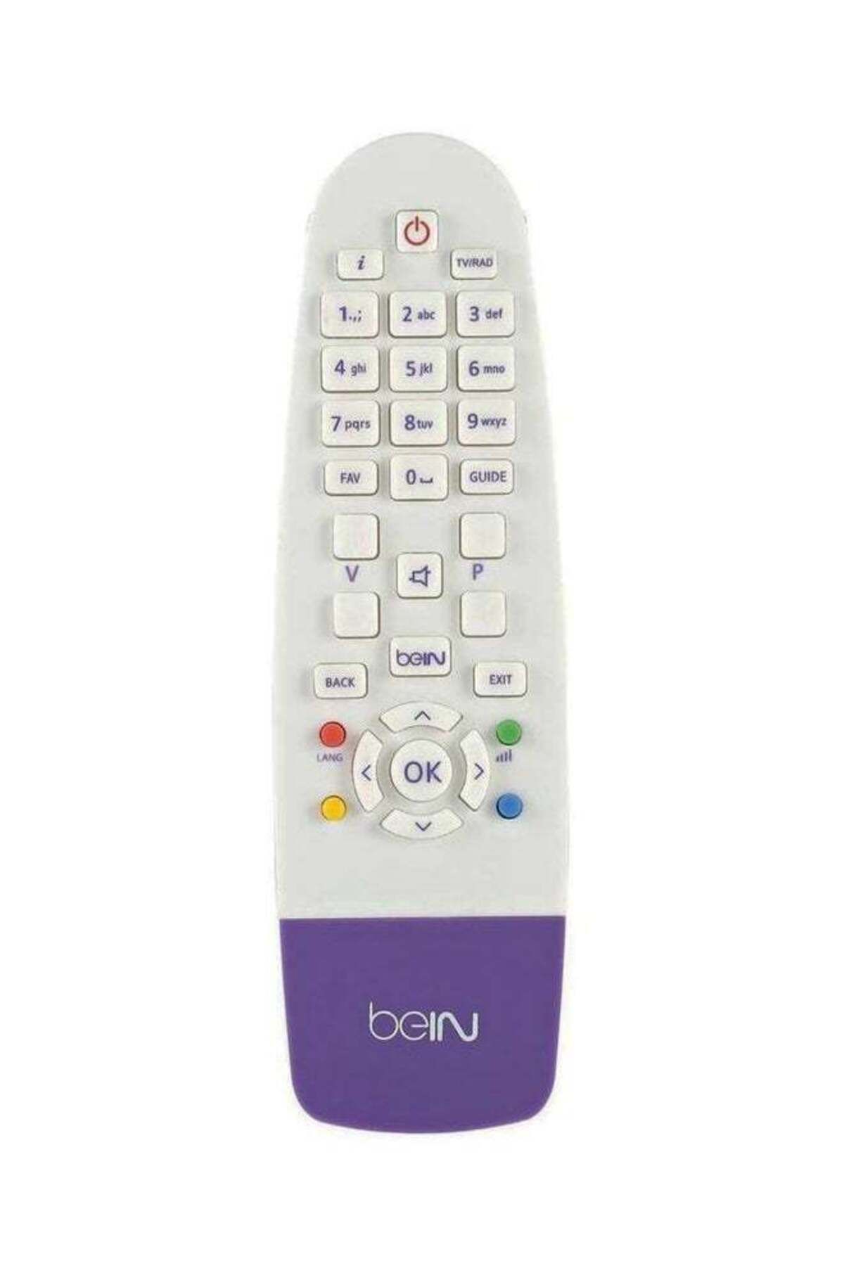 erorex-Bein Sport Receiver TV Remote Control White/Purple 1