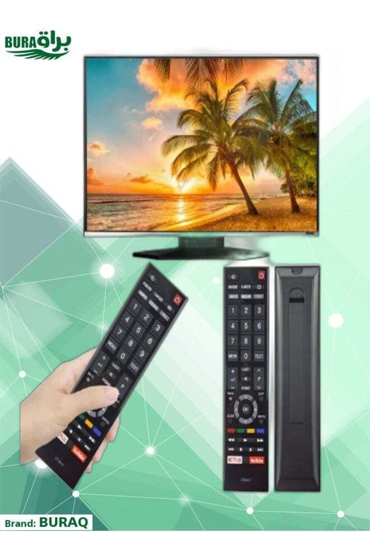 erorex-جهاز تحكم عن بعد بديل لأجهزة تلفزيون توشيبا الذكية طراز CT-8547 4