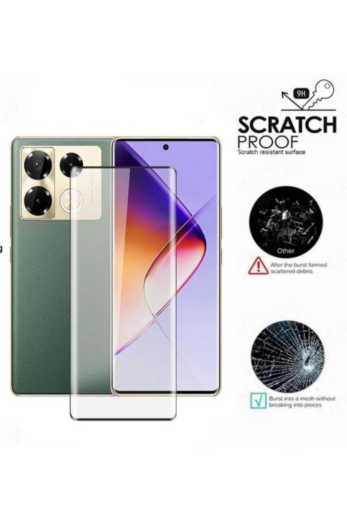 erorex-[2-Pack] Screen Protector for Infinix Note 40 Pro 5G – Scratch-Resistant, Tempered Glass 3