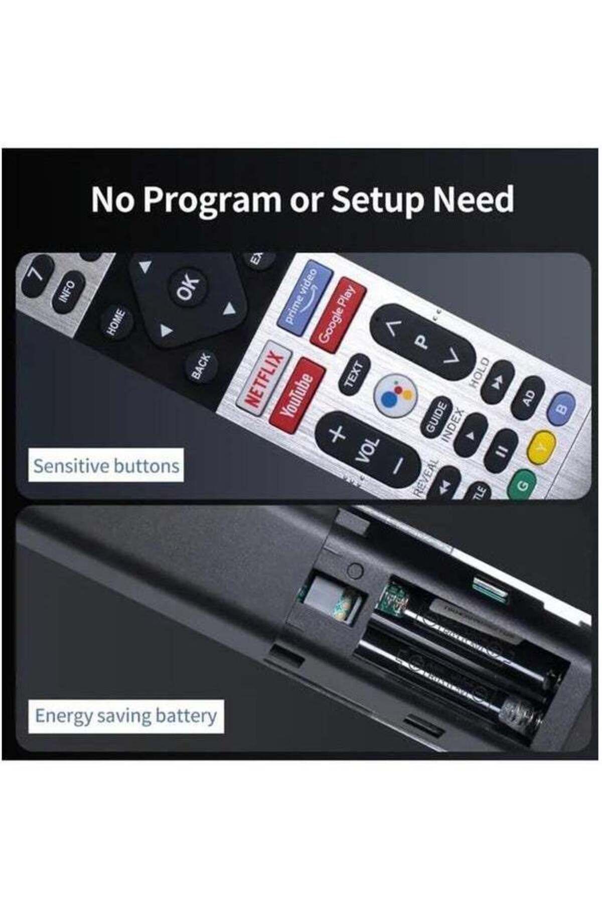 erorex-Universal Remote Control for Skyworth TVs, Replacement for LCD LED and 4K Models, Android Compatible 4