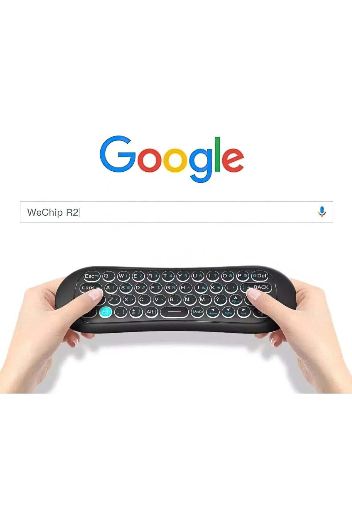erorex-Wechip R2 Rechargeable/keyboard/air Remote Control (Compatible with TV Box-Android TV-PC-Projector) 3